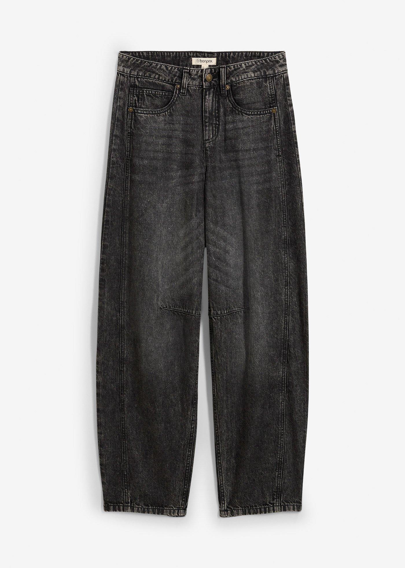 bonprix – Jeans i Balloon-modell, Mid Waist, Super Soft