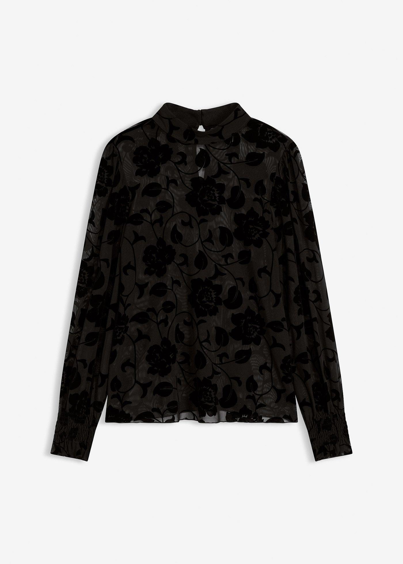 bonprix – Mönstrad topp i transparent material