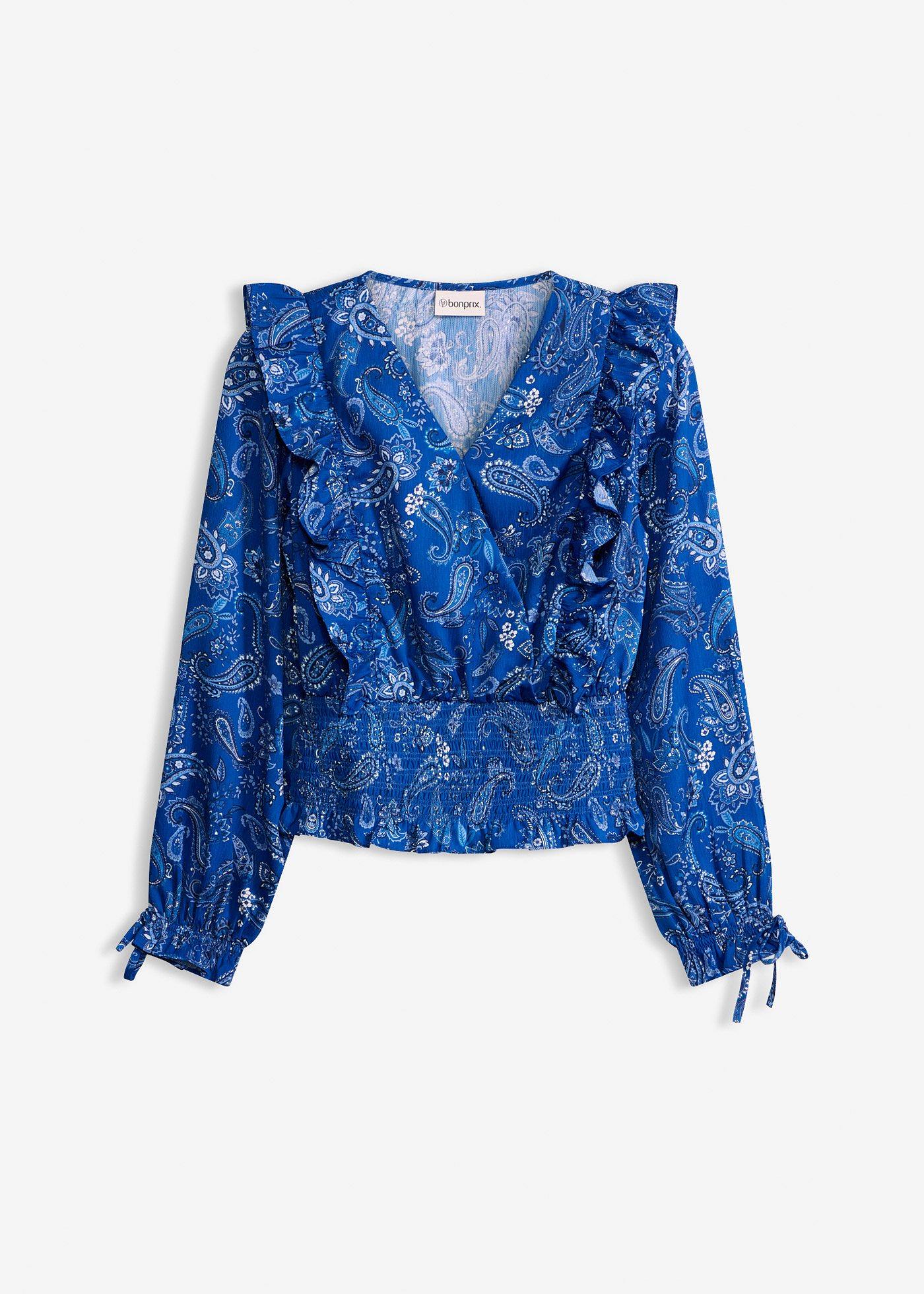 bonprix – Blus med volanger och smock