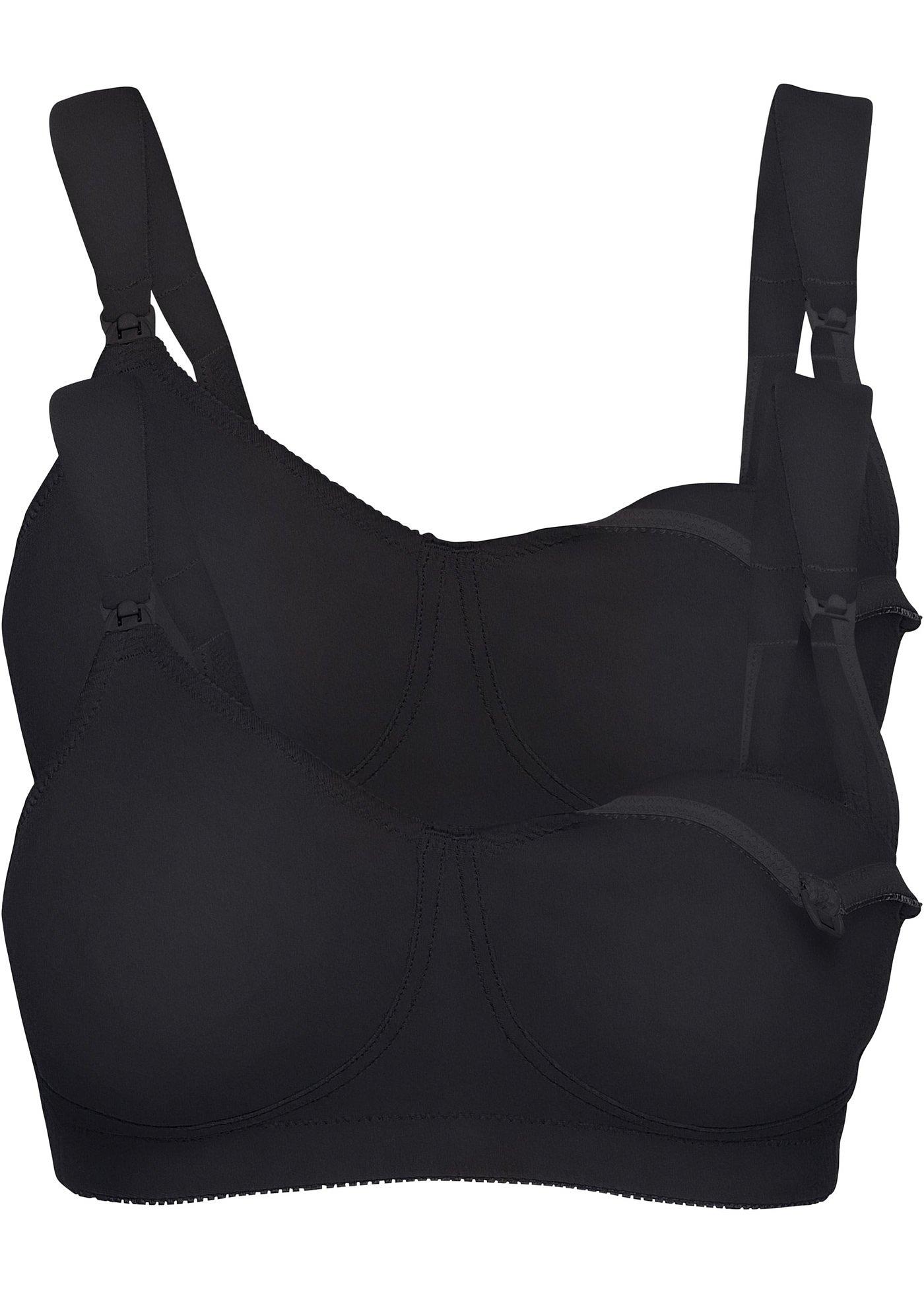 bonprix Amningsbehå utan bygel med ekologisk bomull (2-pack)