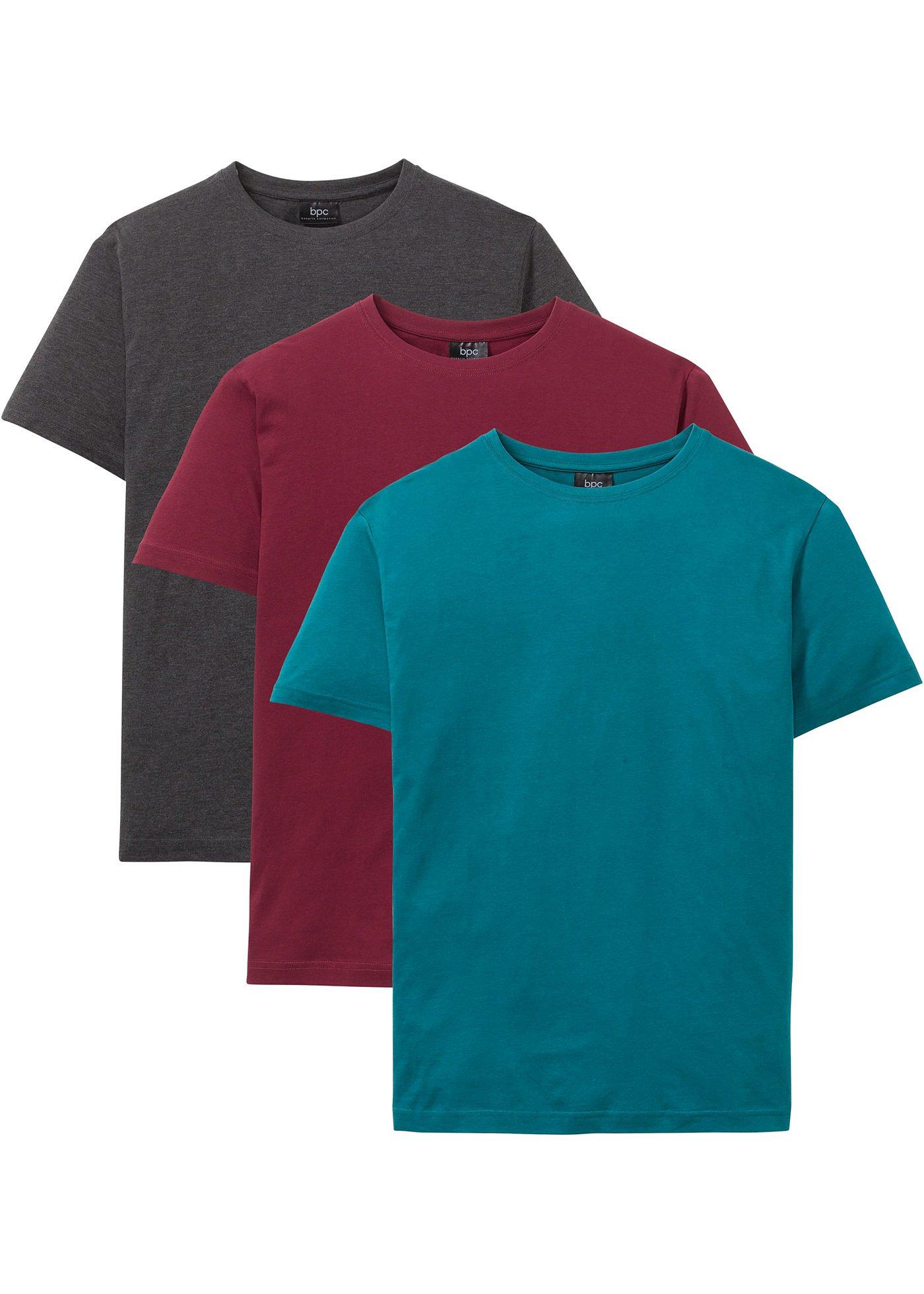 bonprix – T-shirt (3-pack), normal passform