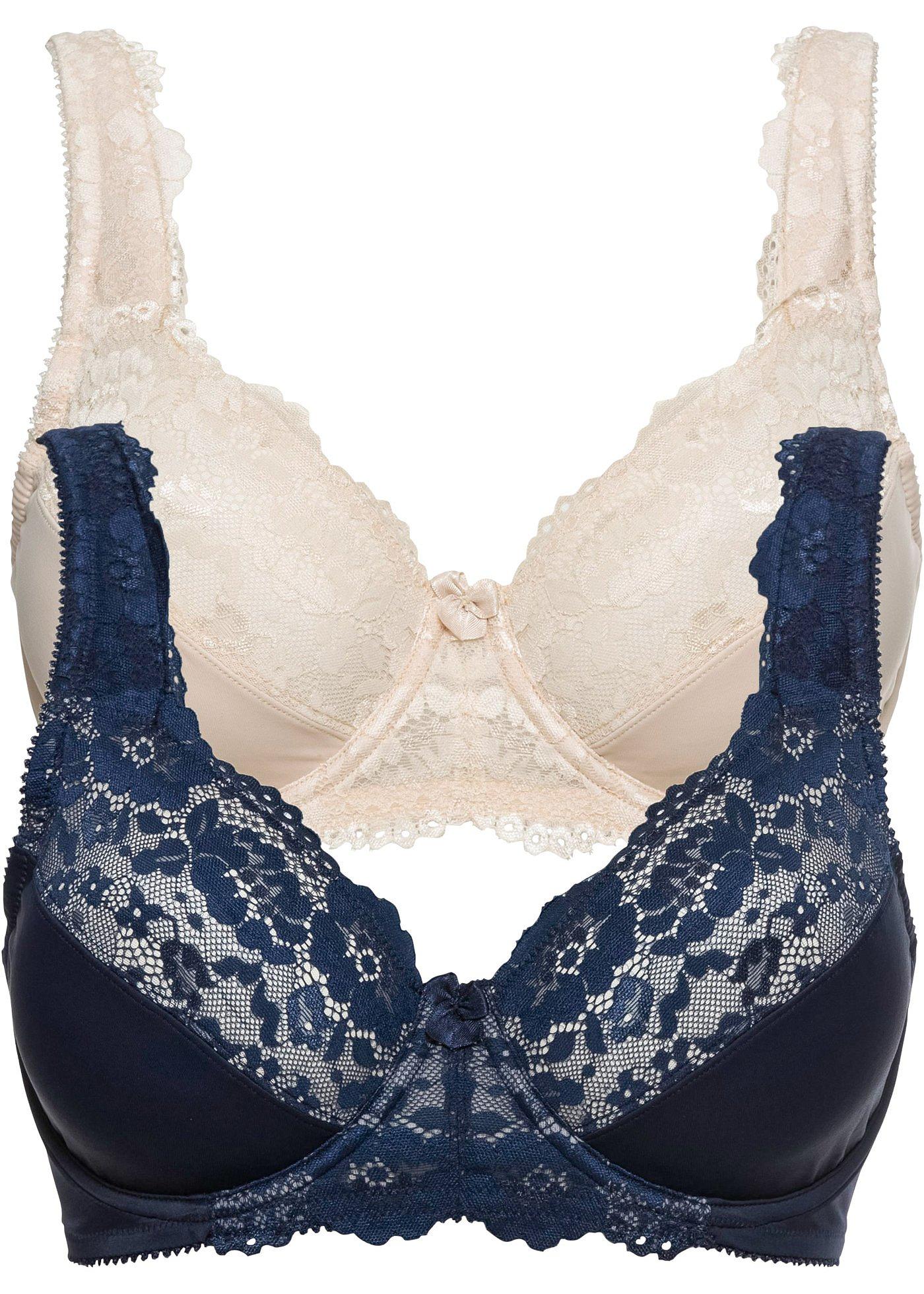 bonprix – Minimizer-BH med vadderade axelband (2-pack)