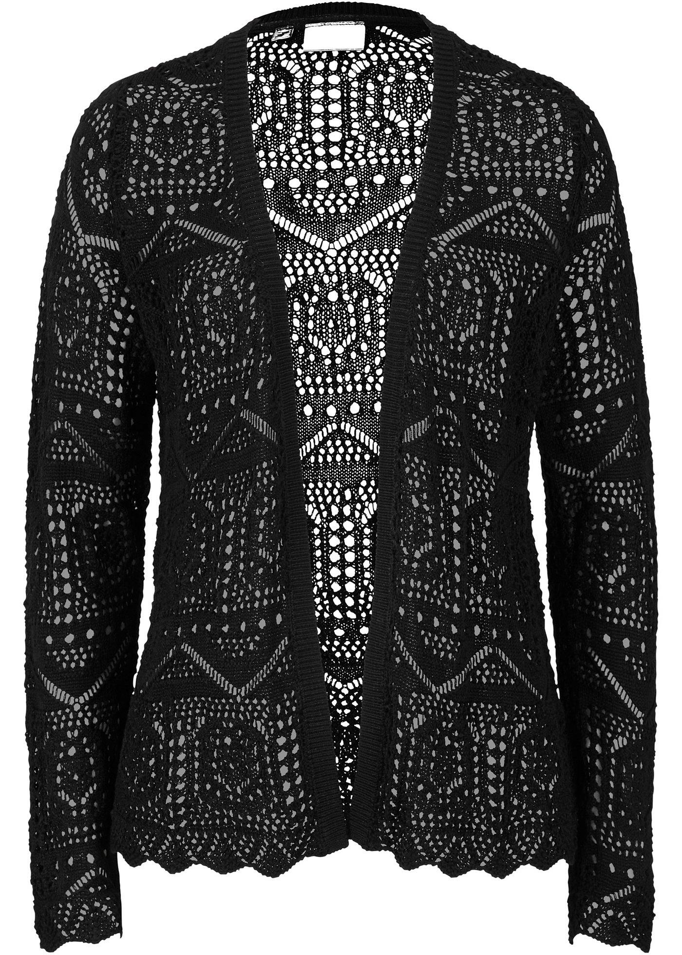 bonprix – Hålmönstrad cardigan
