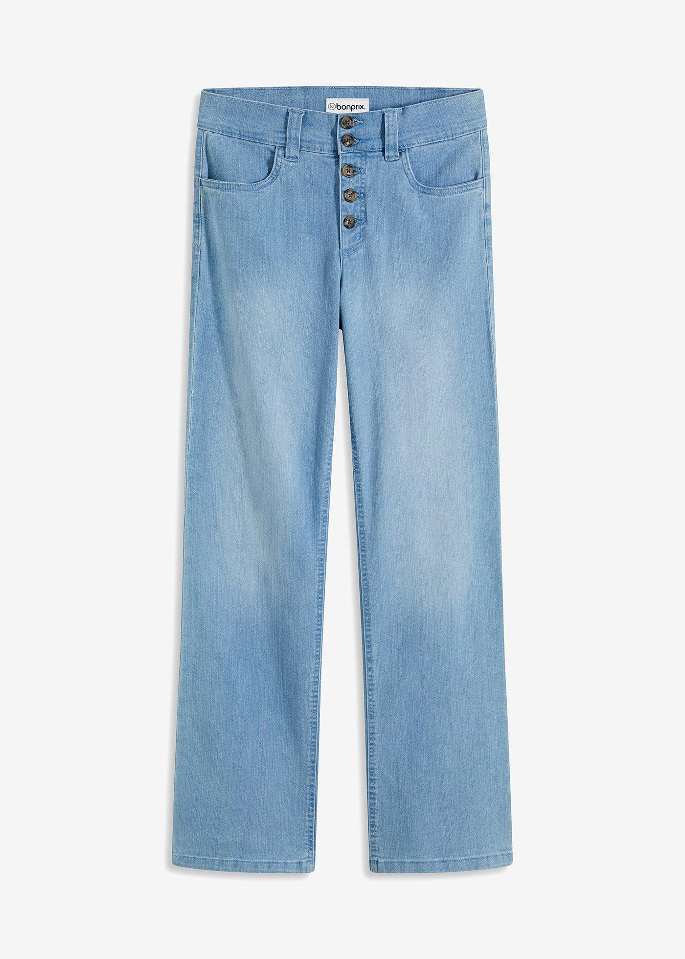 bonprix – Straight Jeans High Waist, Stretch