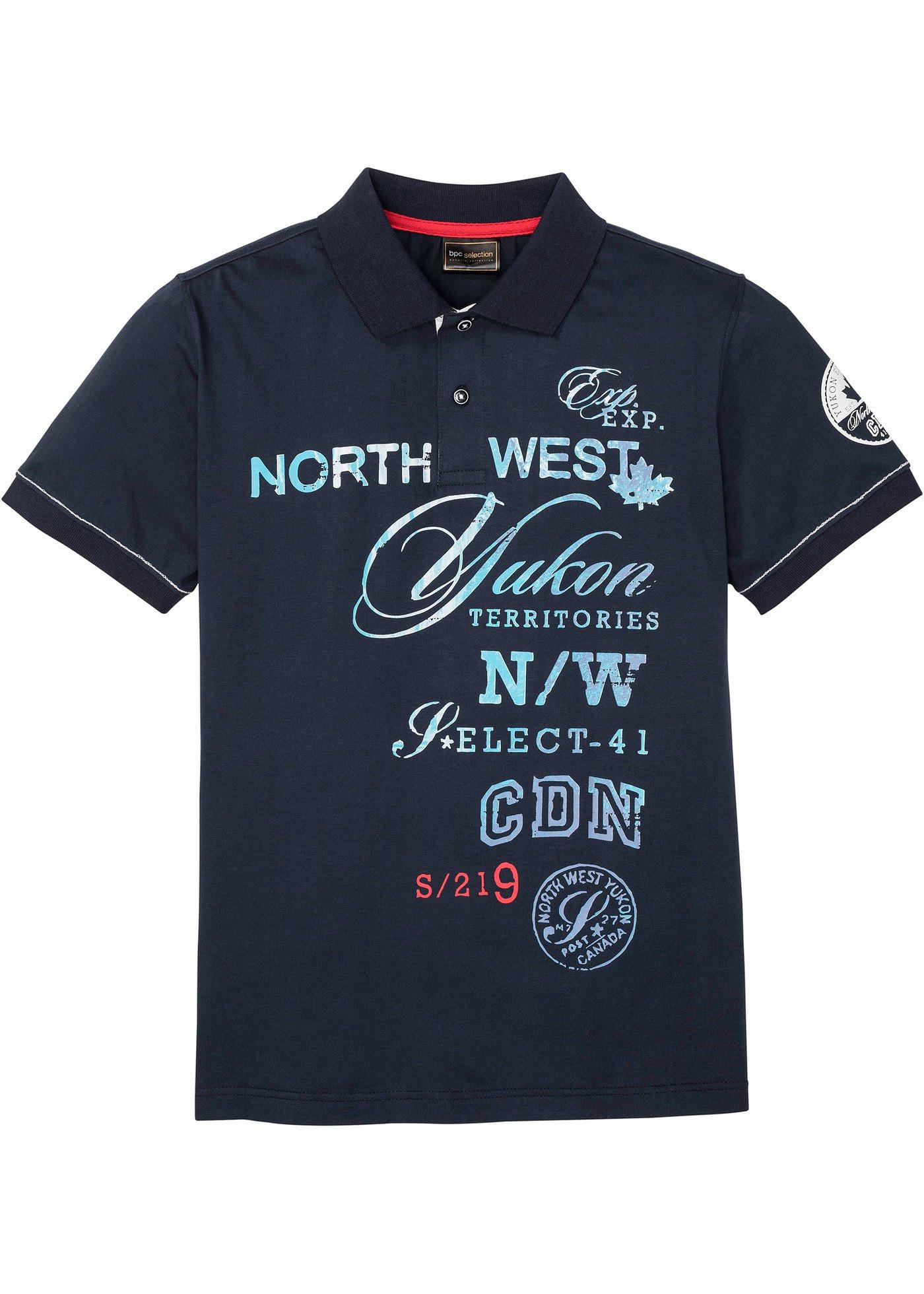 bonprix – Kortärmad pikétröja i jersey