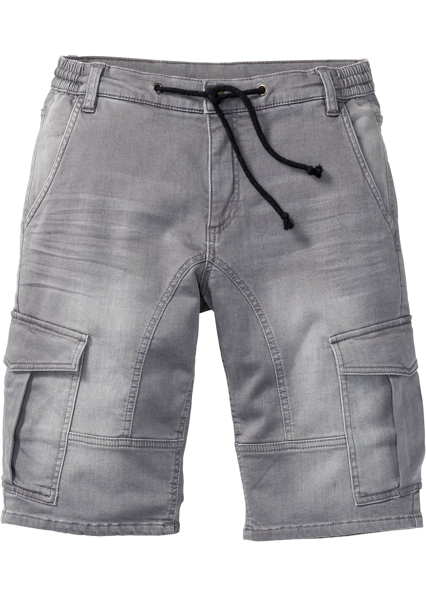 bonprix – Jeansshorts i trikå, Regular Fit