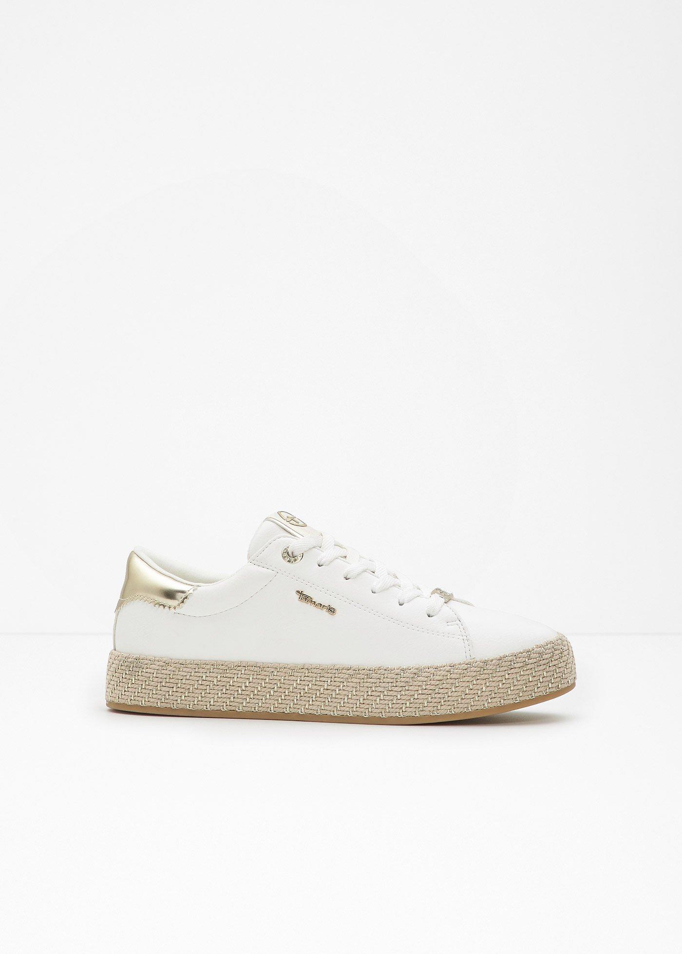 bonprix – Sneakers från Tamaris, med sula i baststil