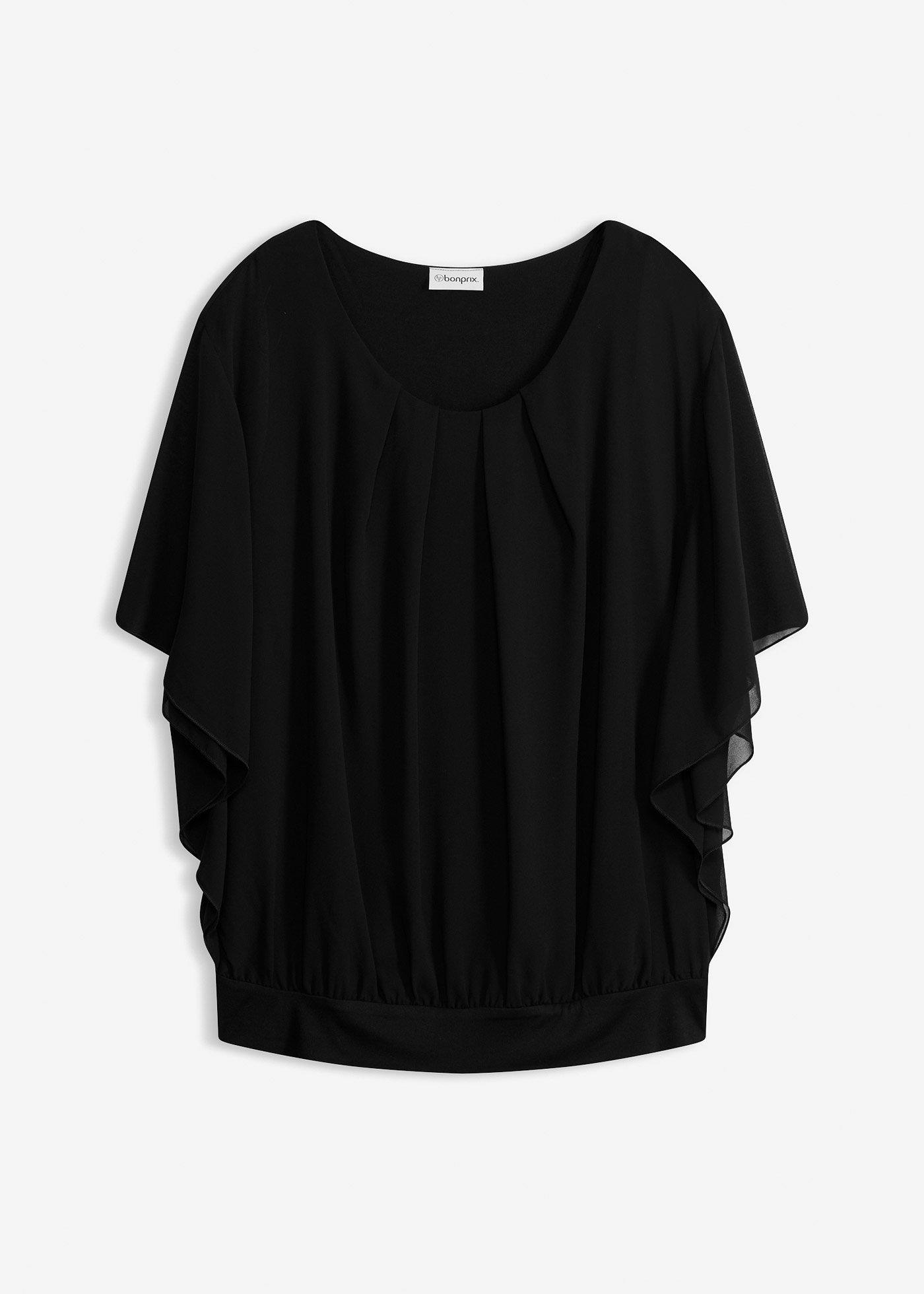 bonprix – Chiffongblus med fladdermusärmar
