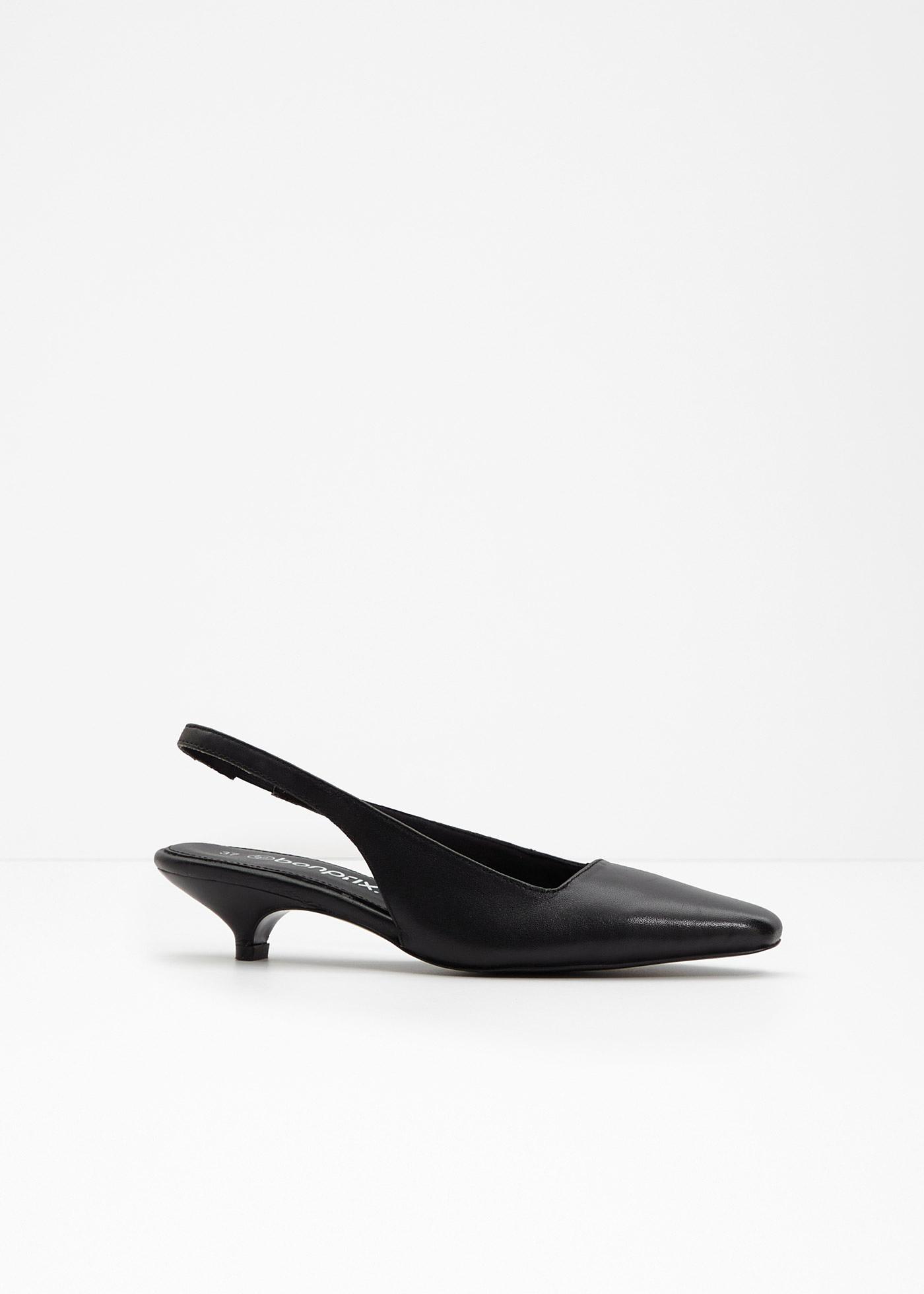 bonprix – Slingbackpumps i skinn