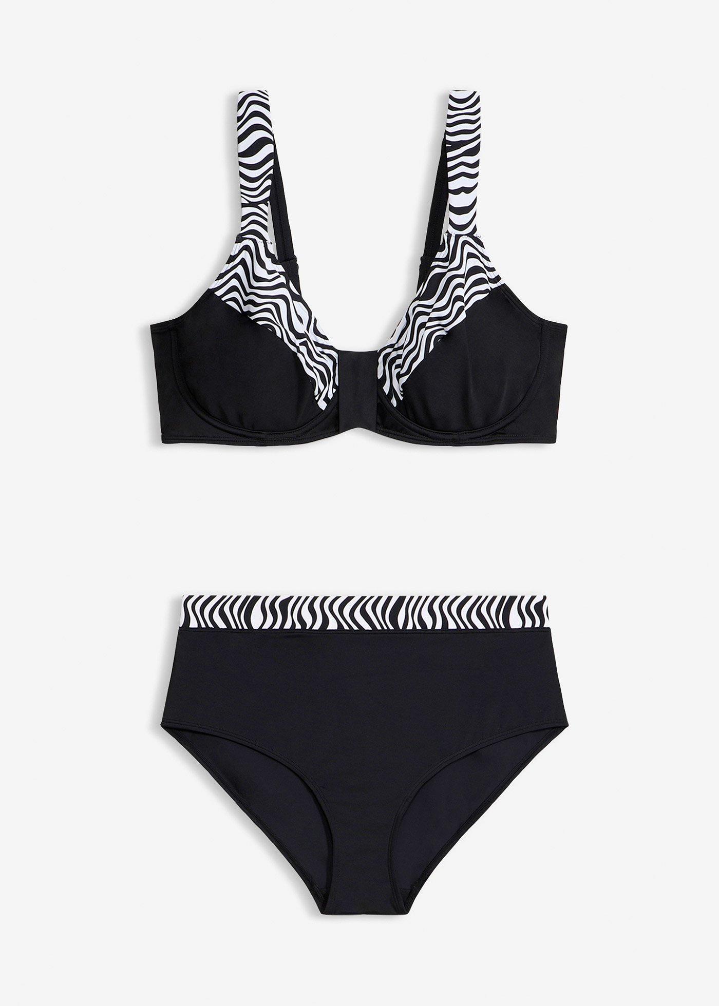 bonprix – Minimizer-bikini med vadderade axelband (2 delar)