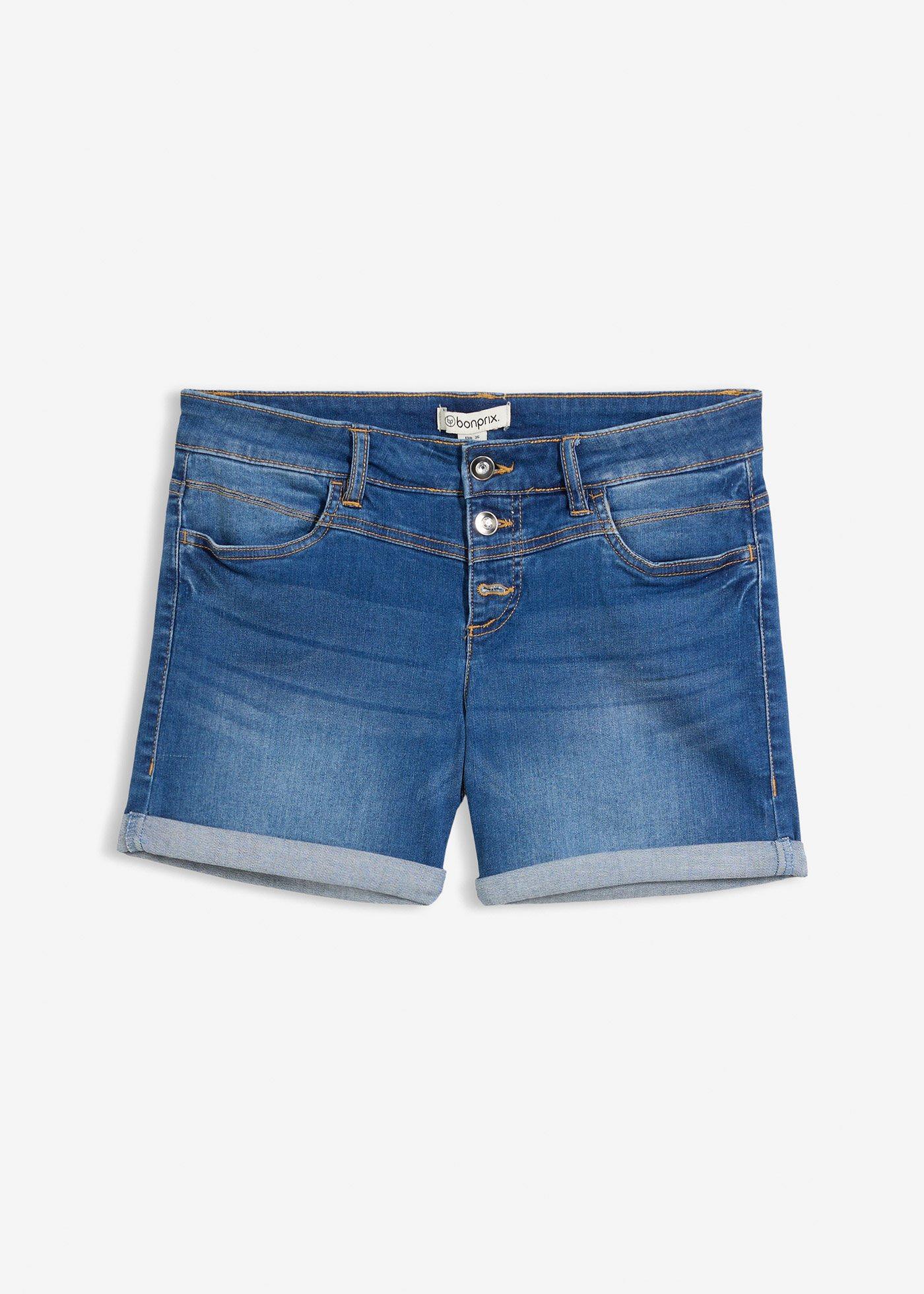 bonprix – Jeansshorts Mid Waist