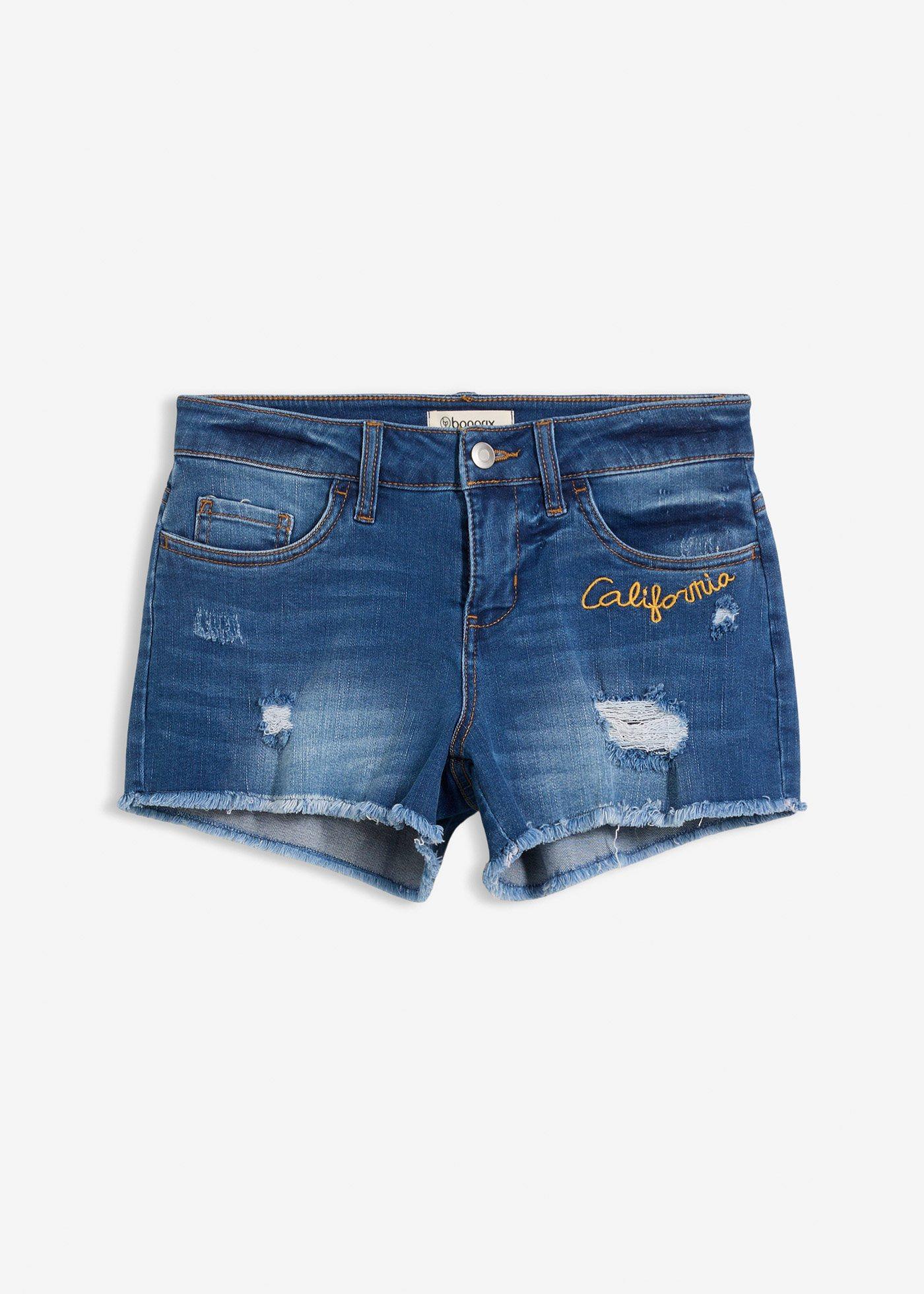 bonprix – Jeansshorts med broderi