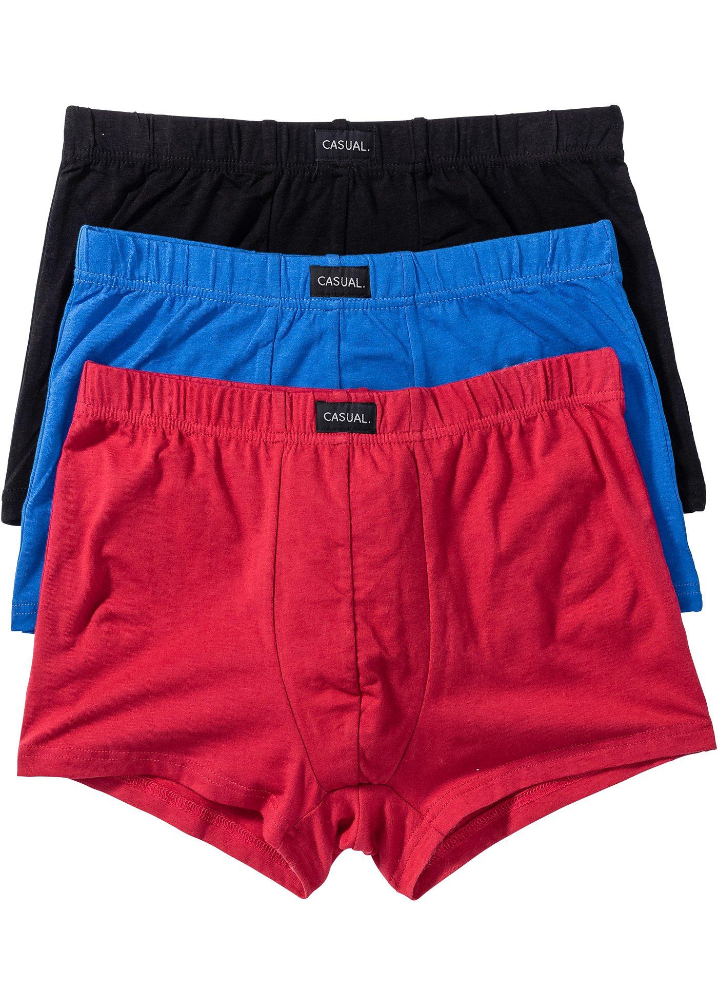 bonprix – Boxershorts med bomull (3-pack)