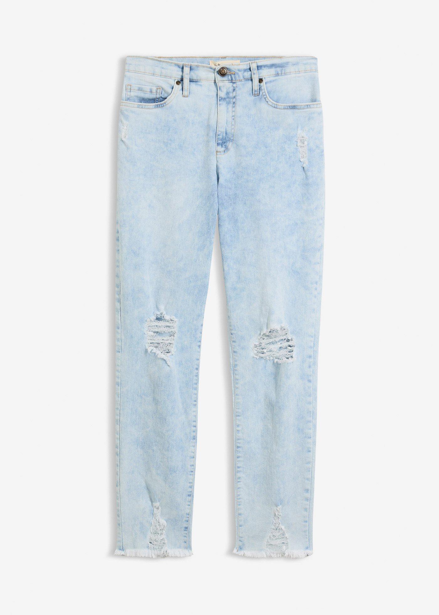 bonprix Mom jeans med destroyed-effekter