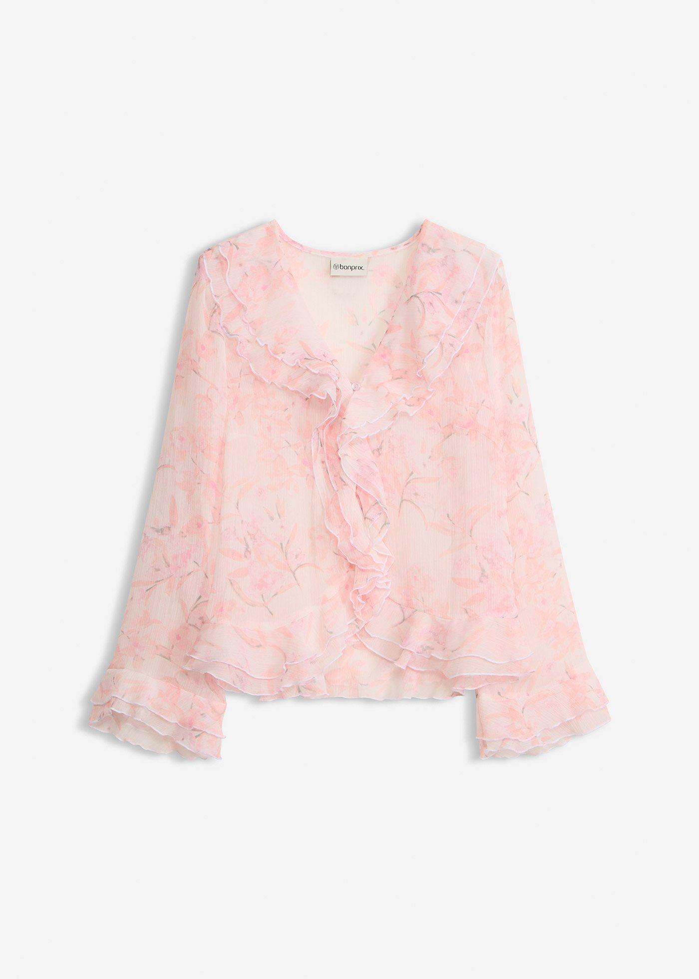 bonprix – Chiffongblus med volanger