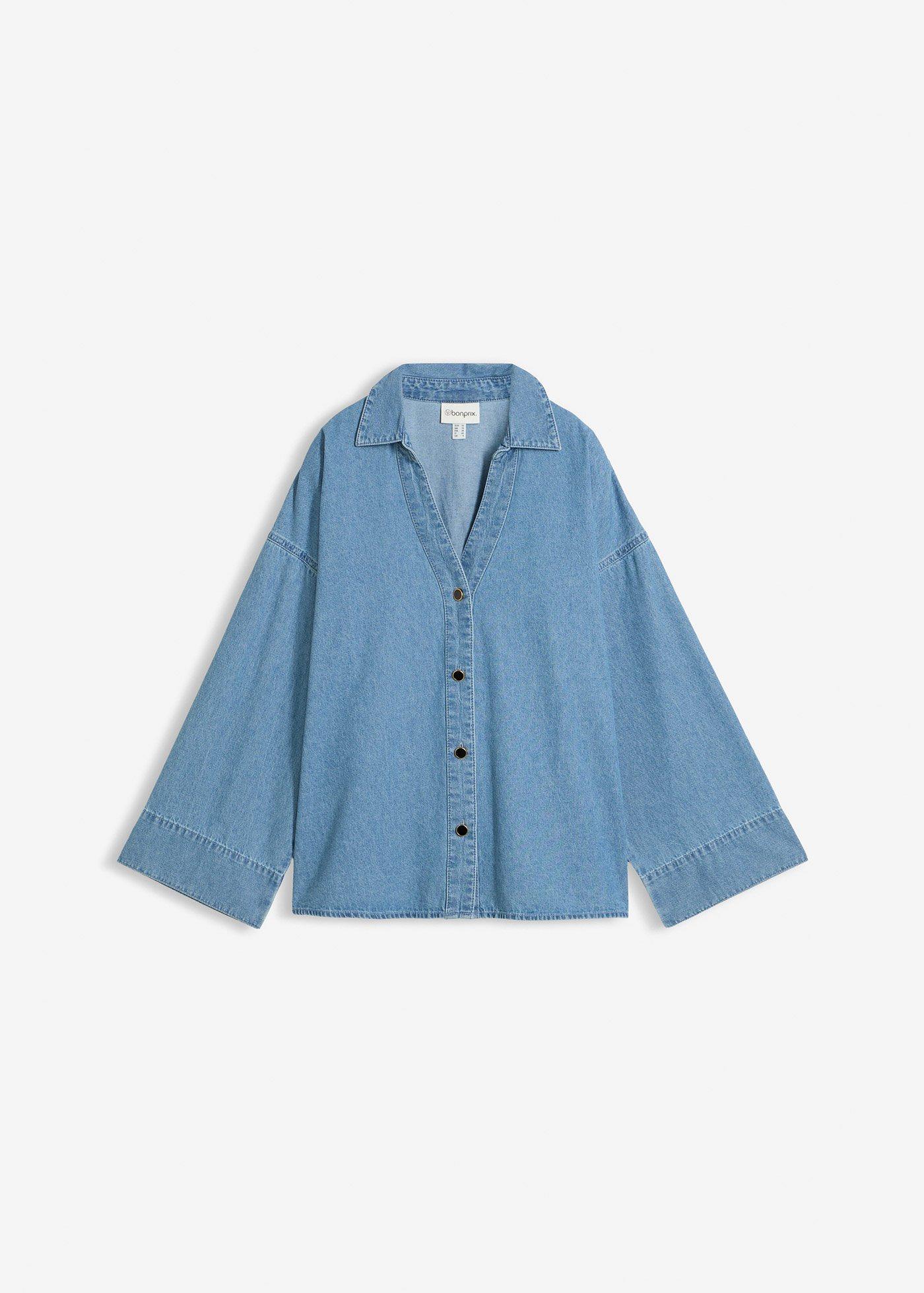 bonprix – Jeansblus i ekologisk bomull