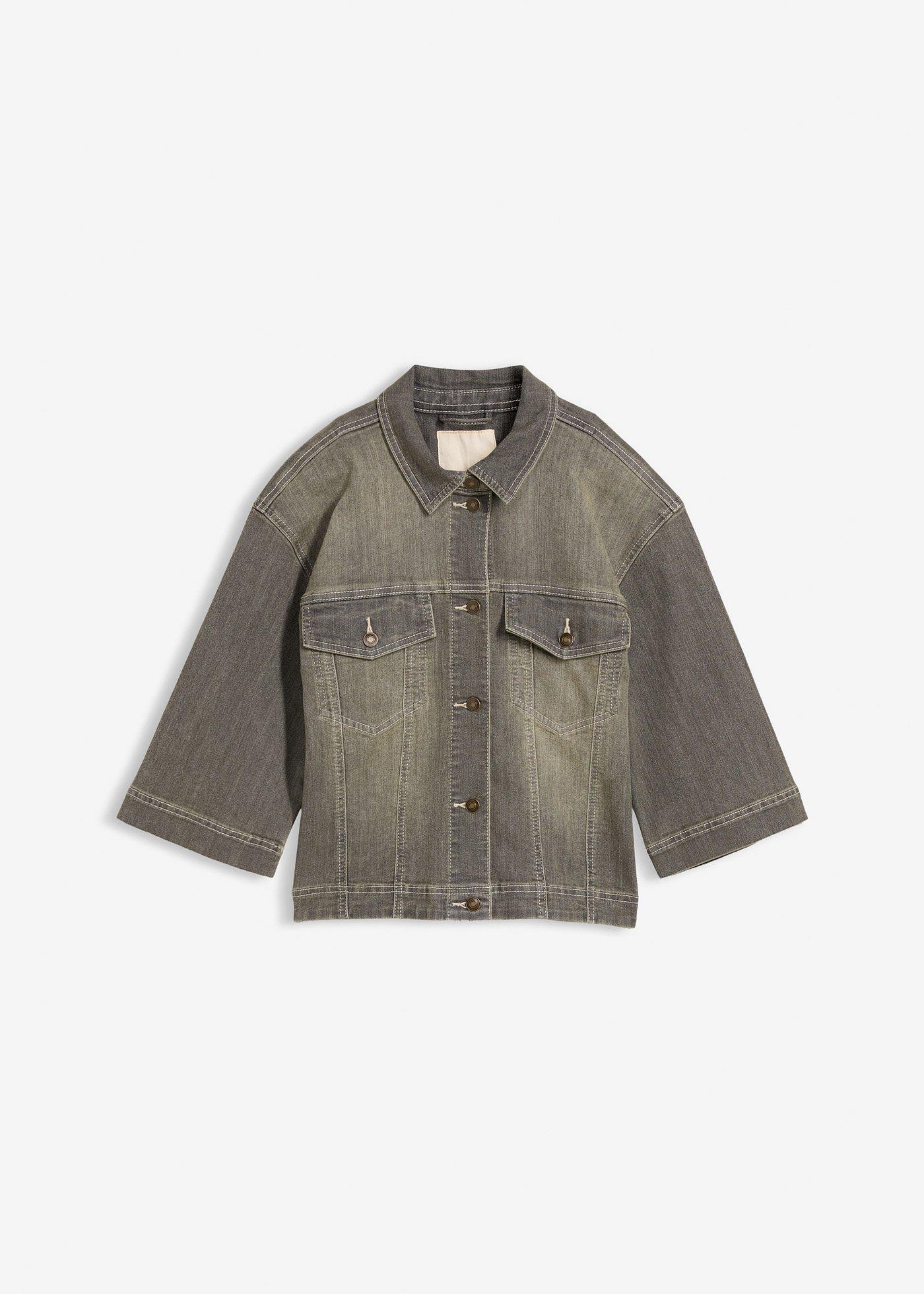 bonprix – Jeansjacka med 3/4-ärm