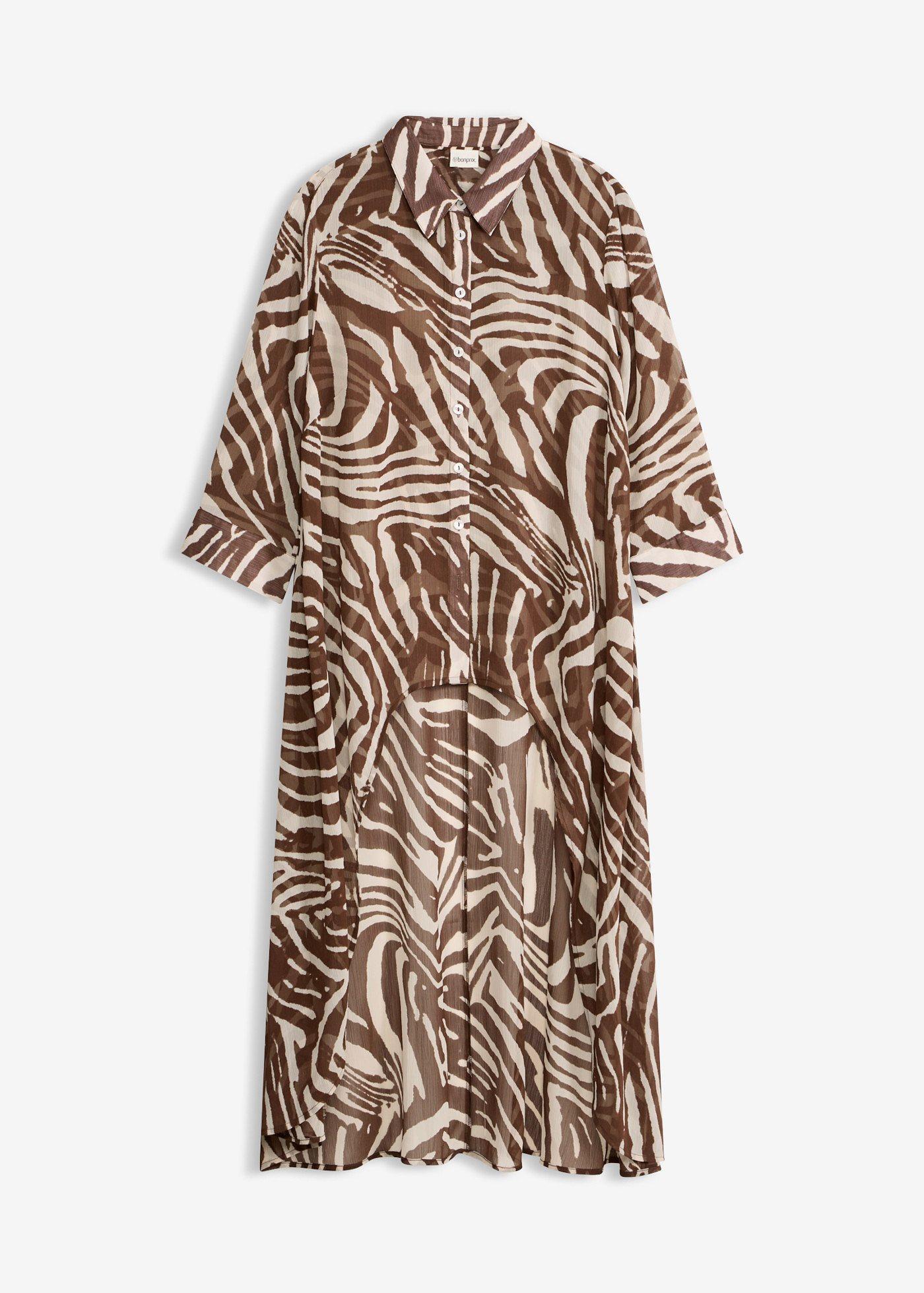 bonprix – Lång blus i chiffong