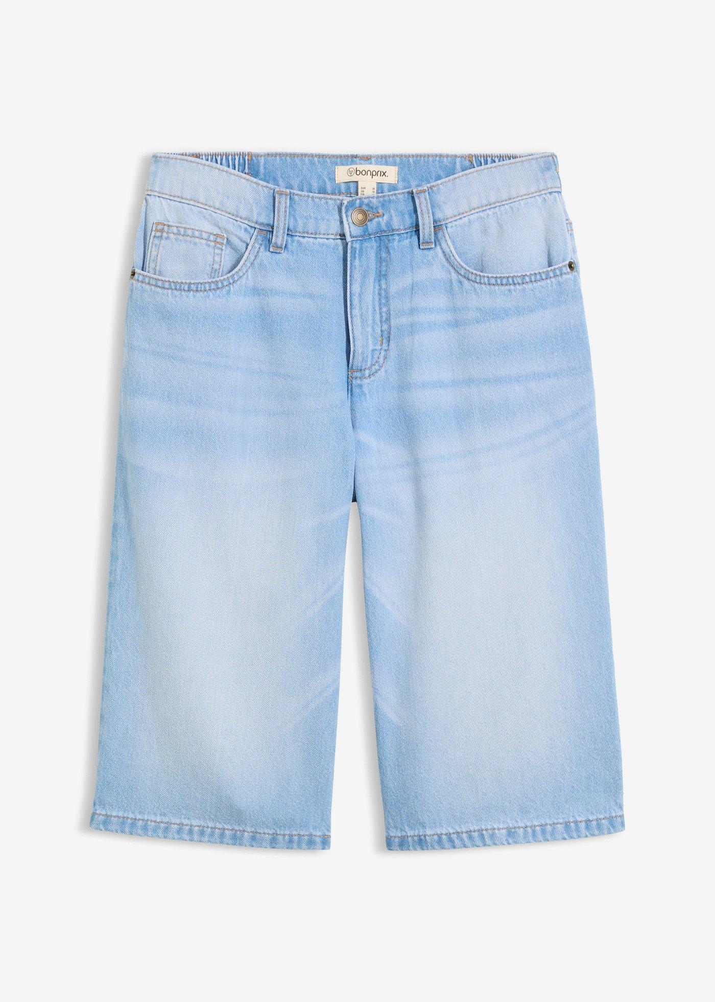 bonprix – Tunna jeansshorts med Mid Waist