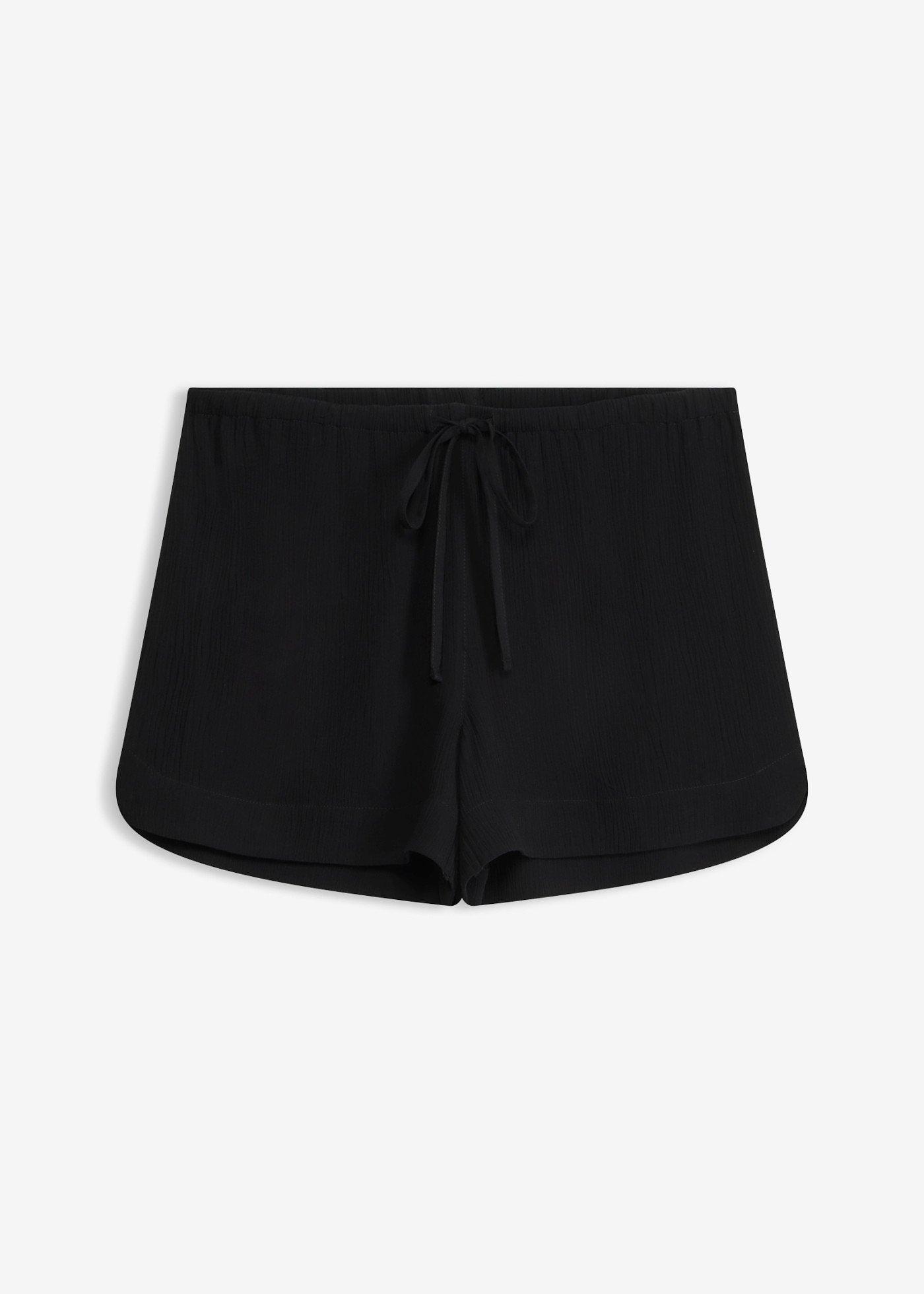bonprix – Strandshorts av krinklat material med struktur