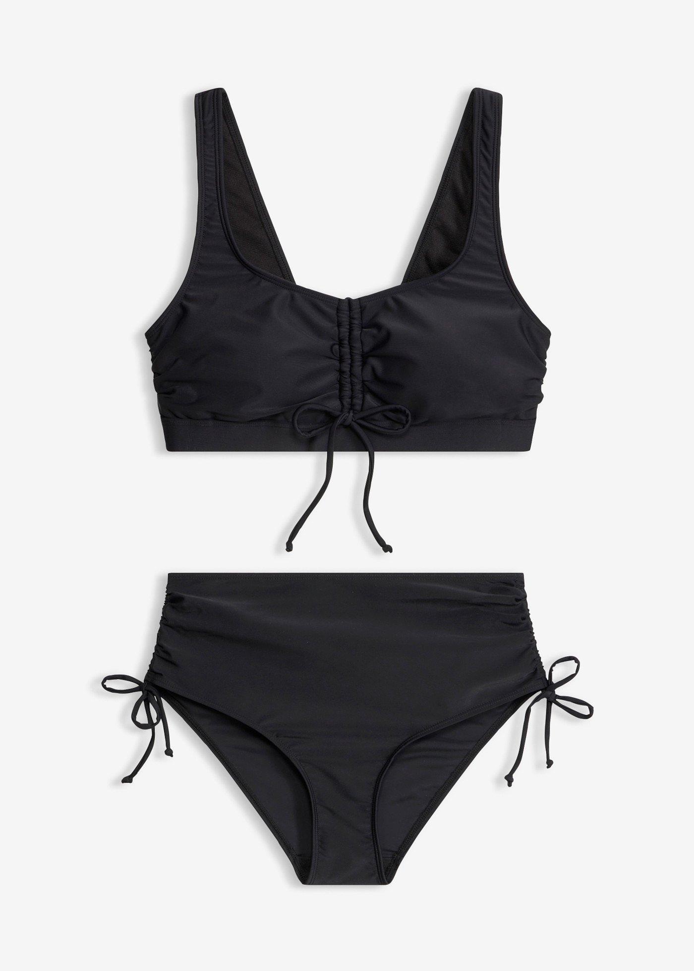 bonprix – Bikini med BH-topp och knytband (2 delar)
