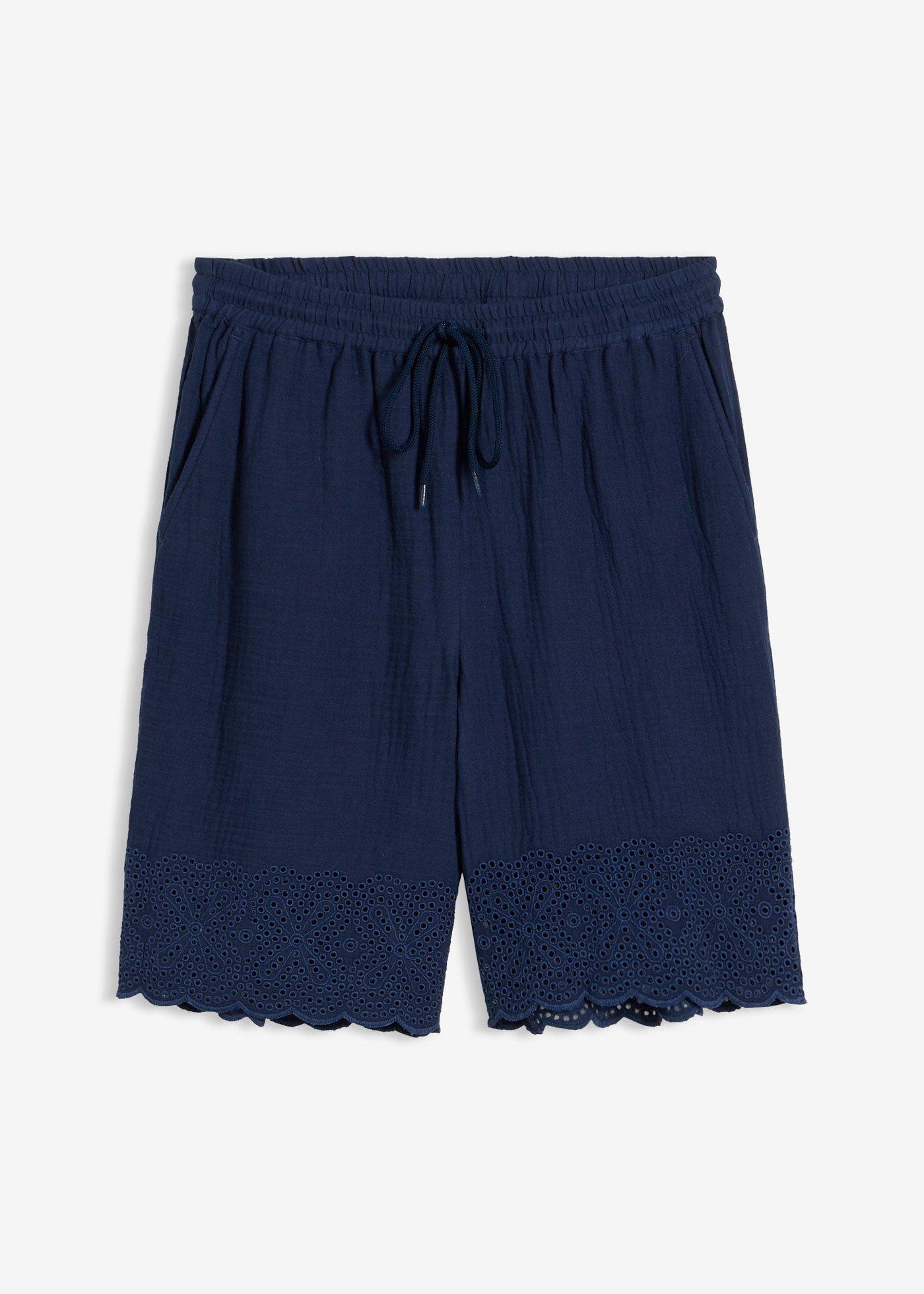 bonprix – Shorts av luftig muslin