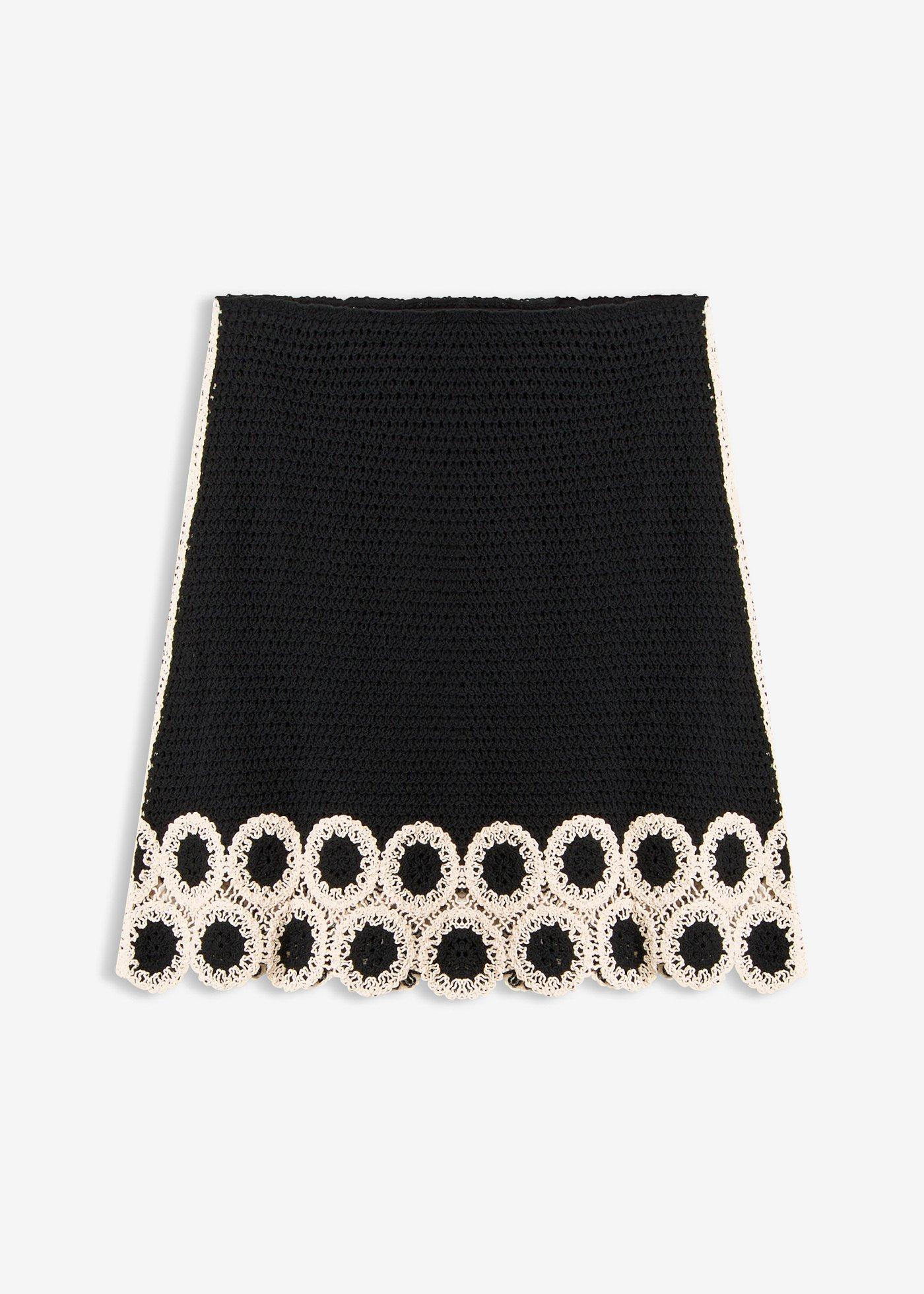 bonprix – Stickad kjol i bomull