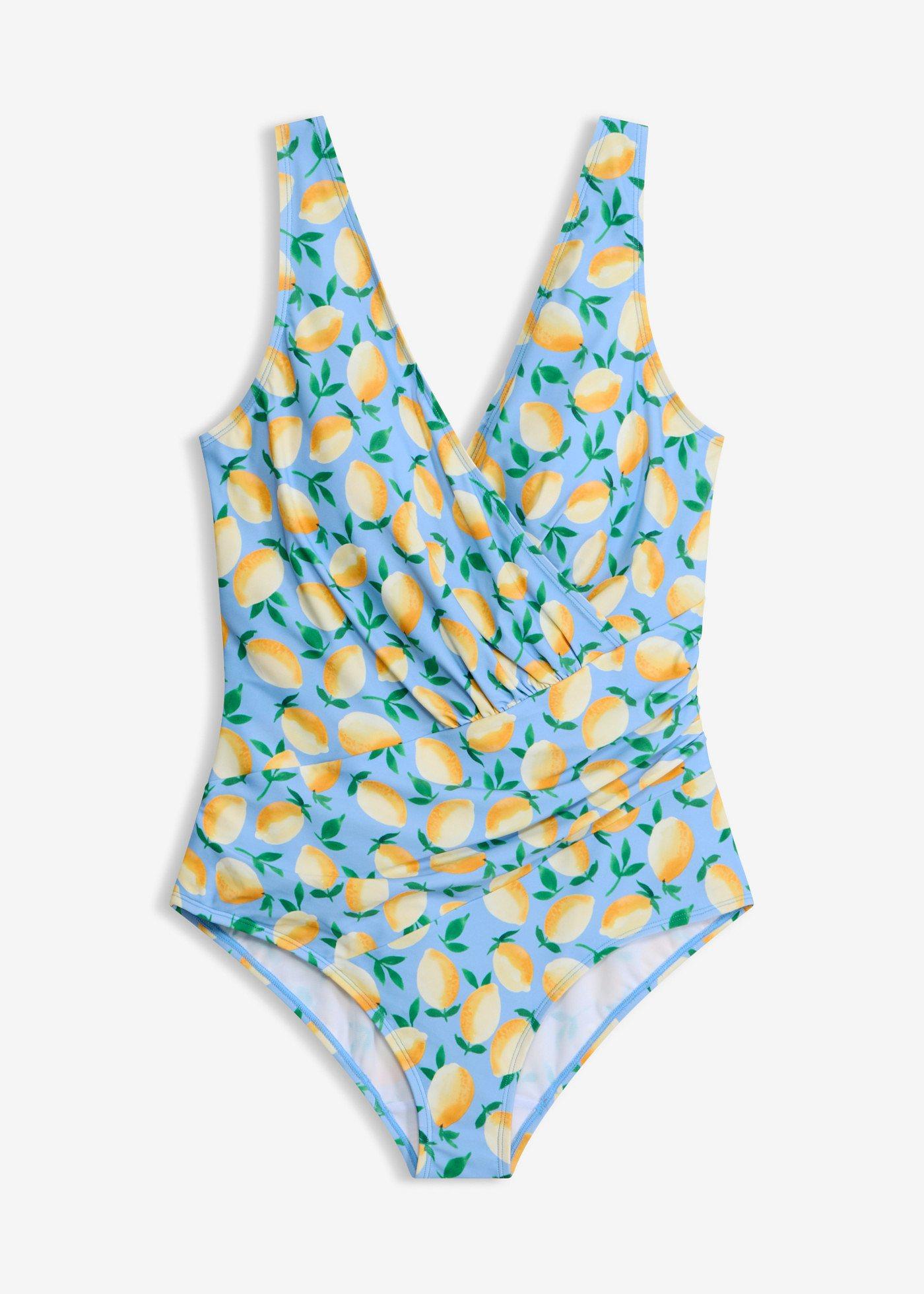 bonprix – Baddräkt med omlottlook och medelhög formande effekt