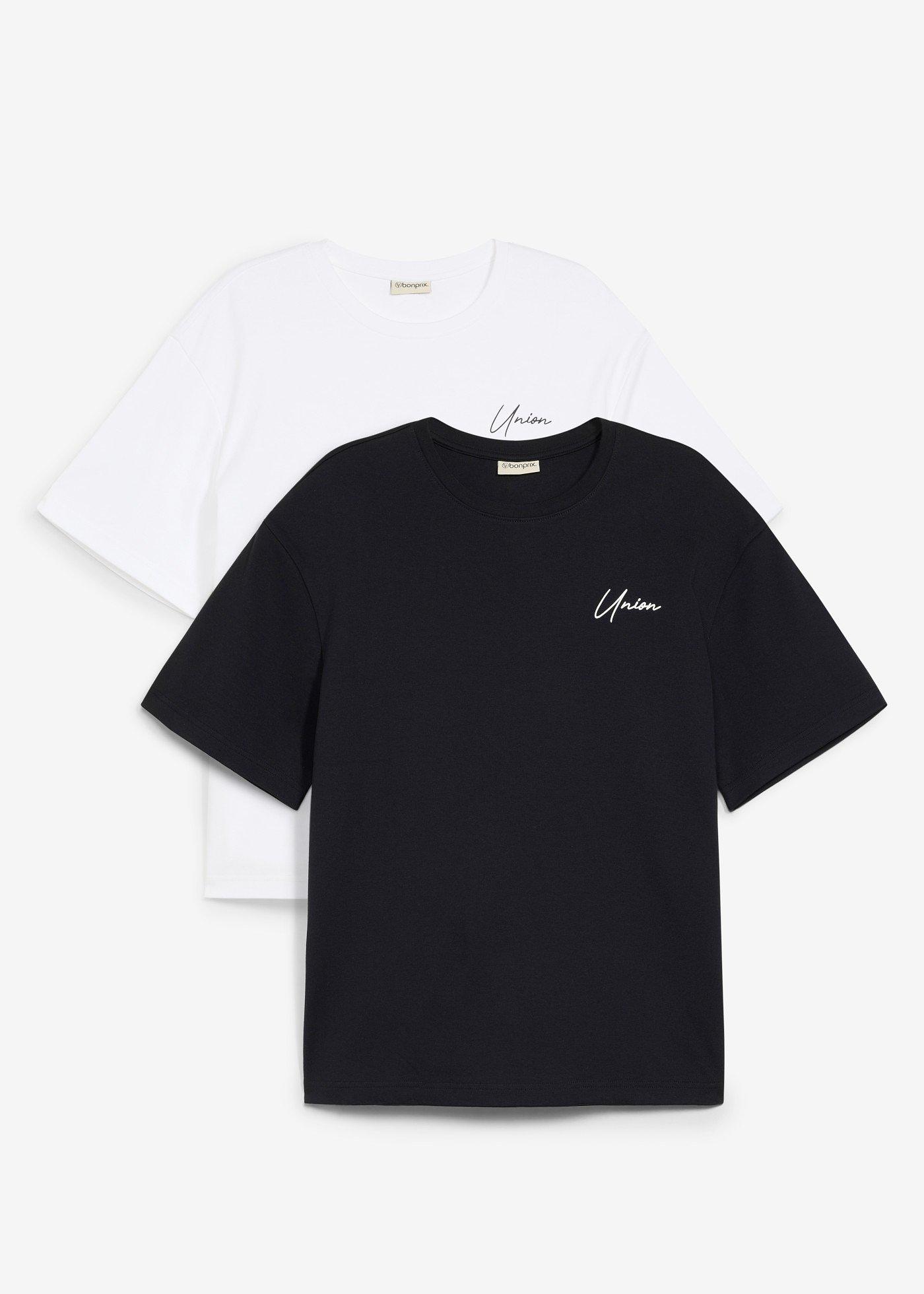 bonprix – T-shirt i stabilt bomullsmaterial (2-pack)