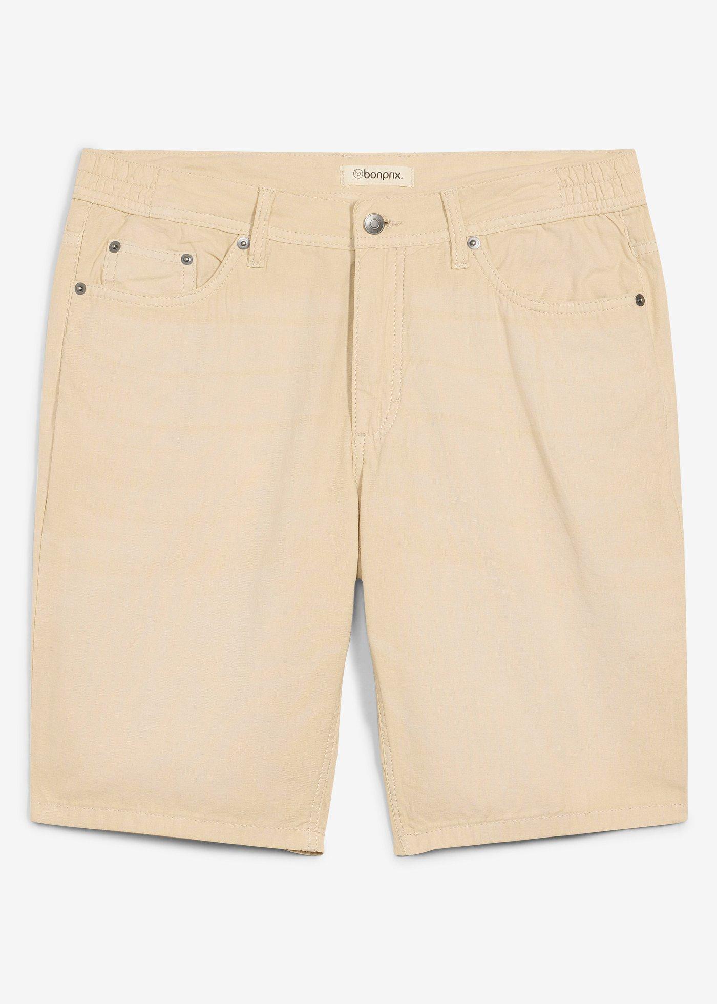 bonprix – Lätta shorts med resårmidja, av colored denom, Regular Fit
