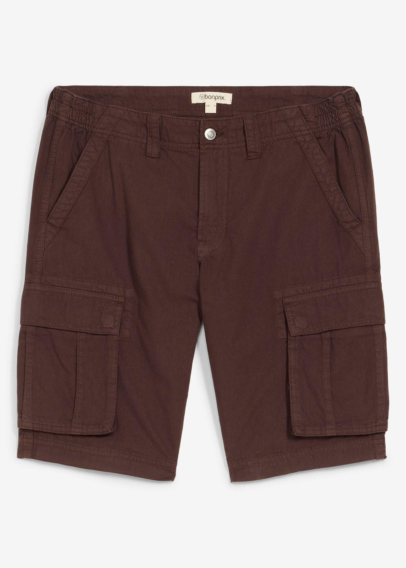 bonprix – Lätta jeansshorts med resårmidja, av färgad denim, Relaxed Fit