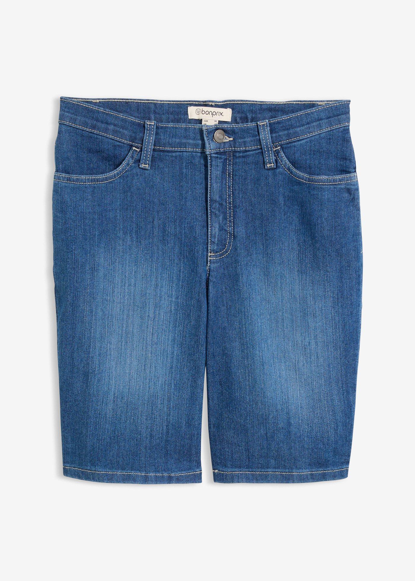 bonprix – Jeansshorts med Mid Waist