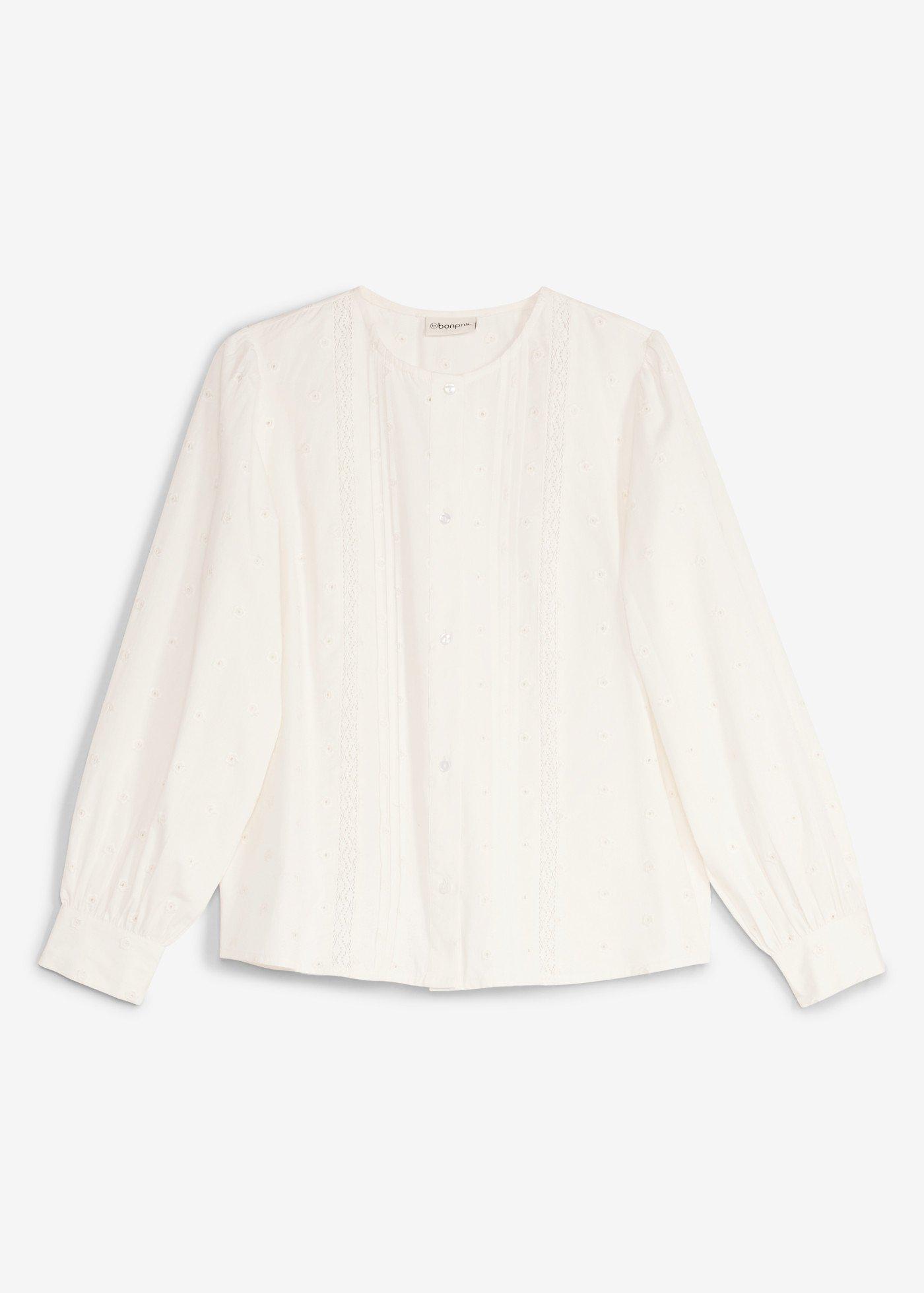 bonprix – Blus av poplin med struktur