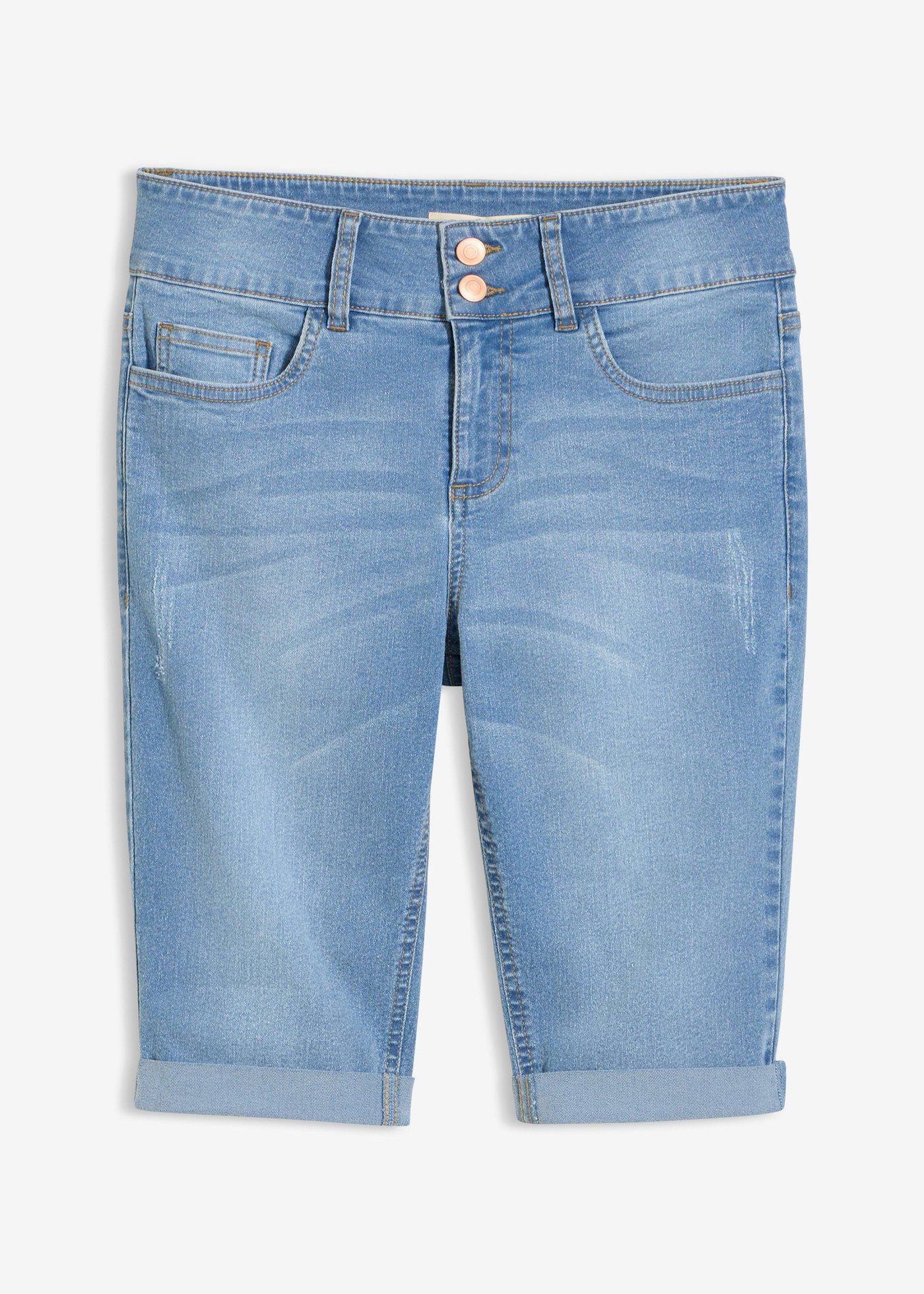 bonprix – Jeansbermudas Mid Waist