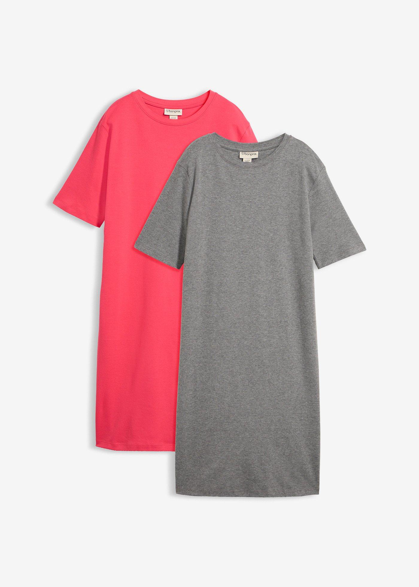 bonprix – T-shirtklänning (2-pack)