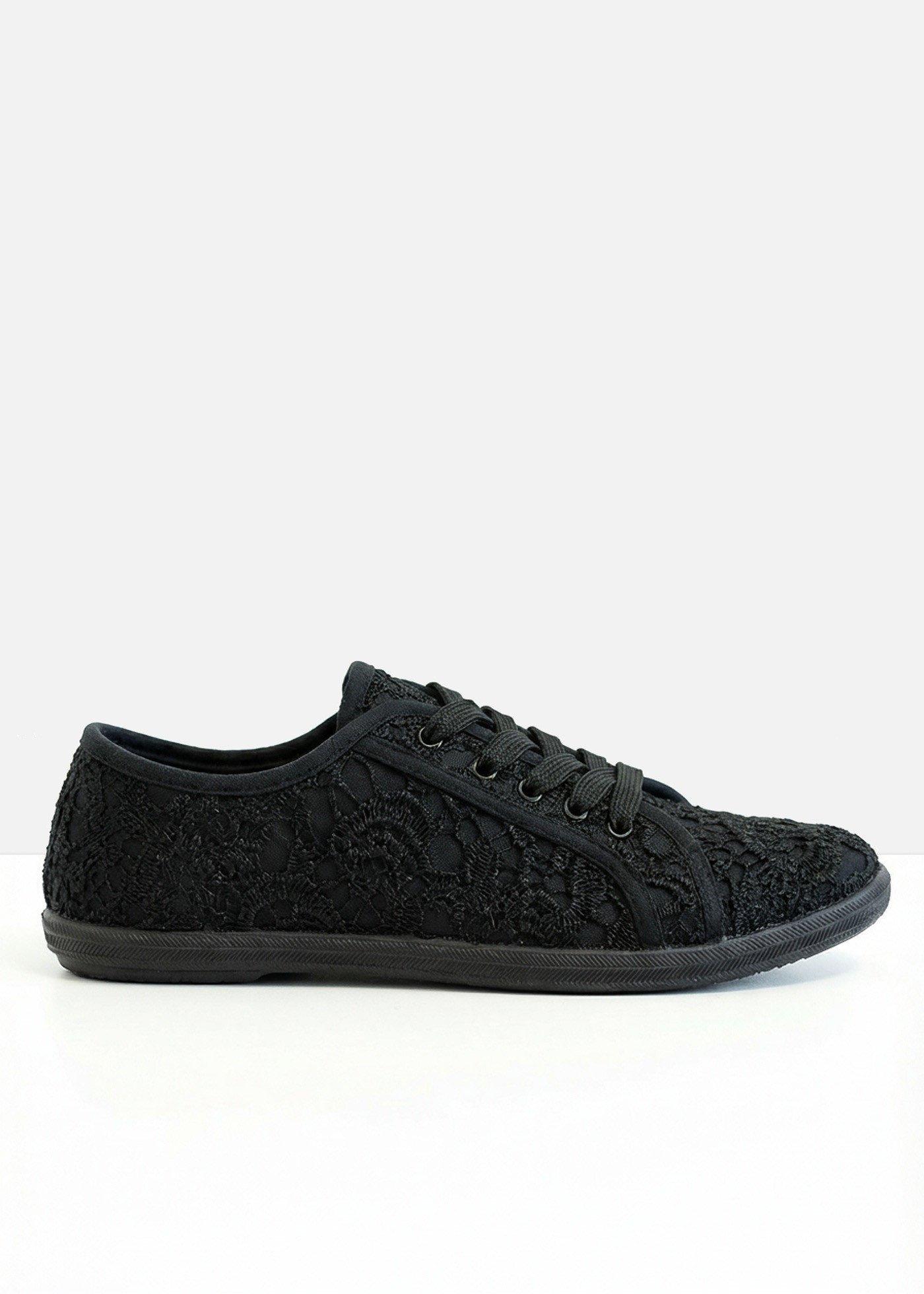 bonprix – Sneakers med spets