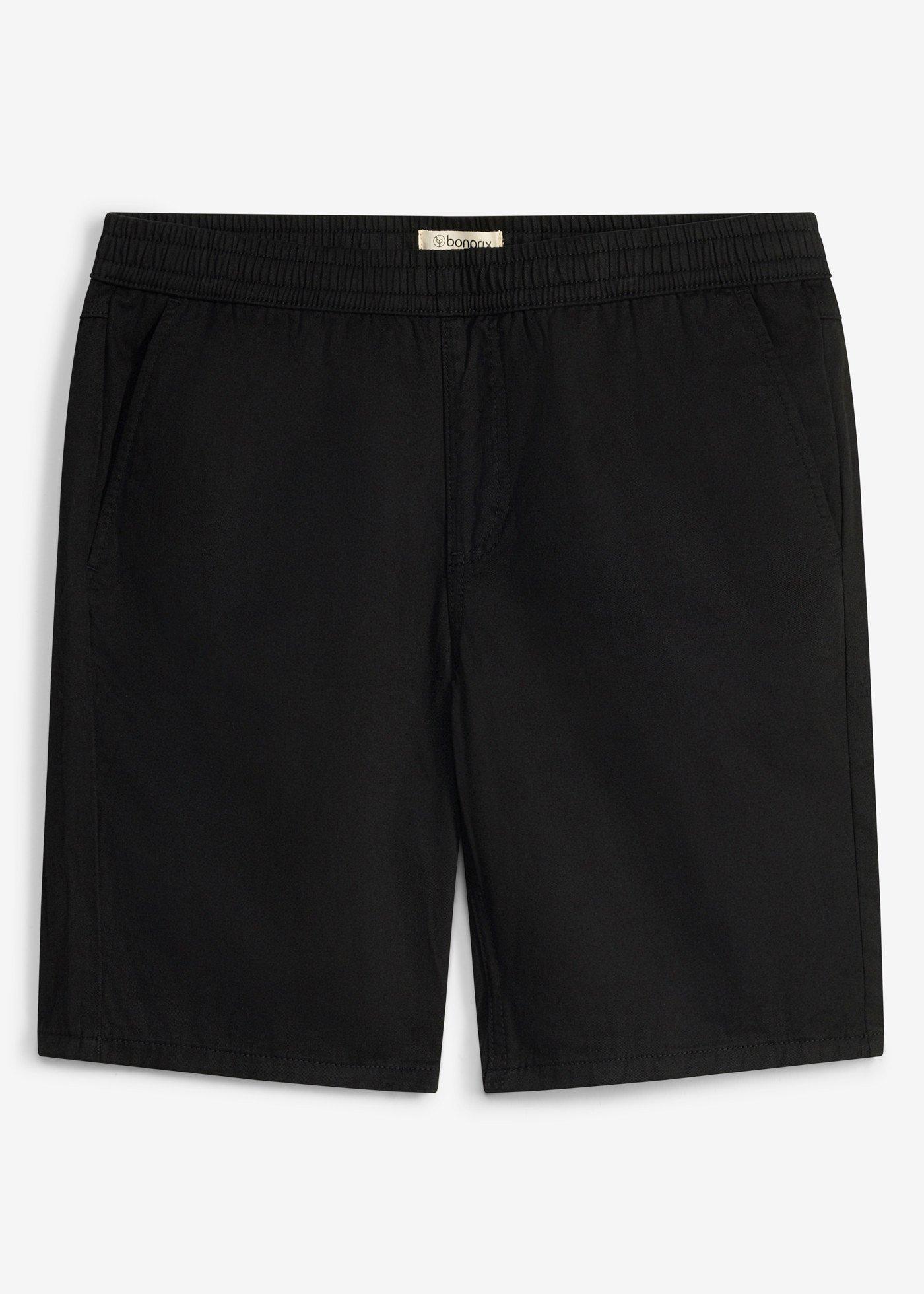 bonprix – Dra på-shorts av bomull, normal passform