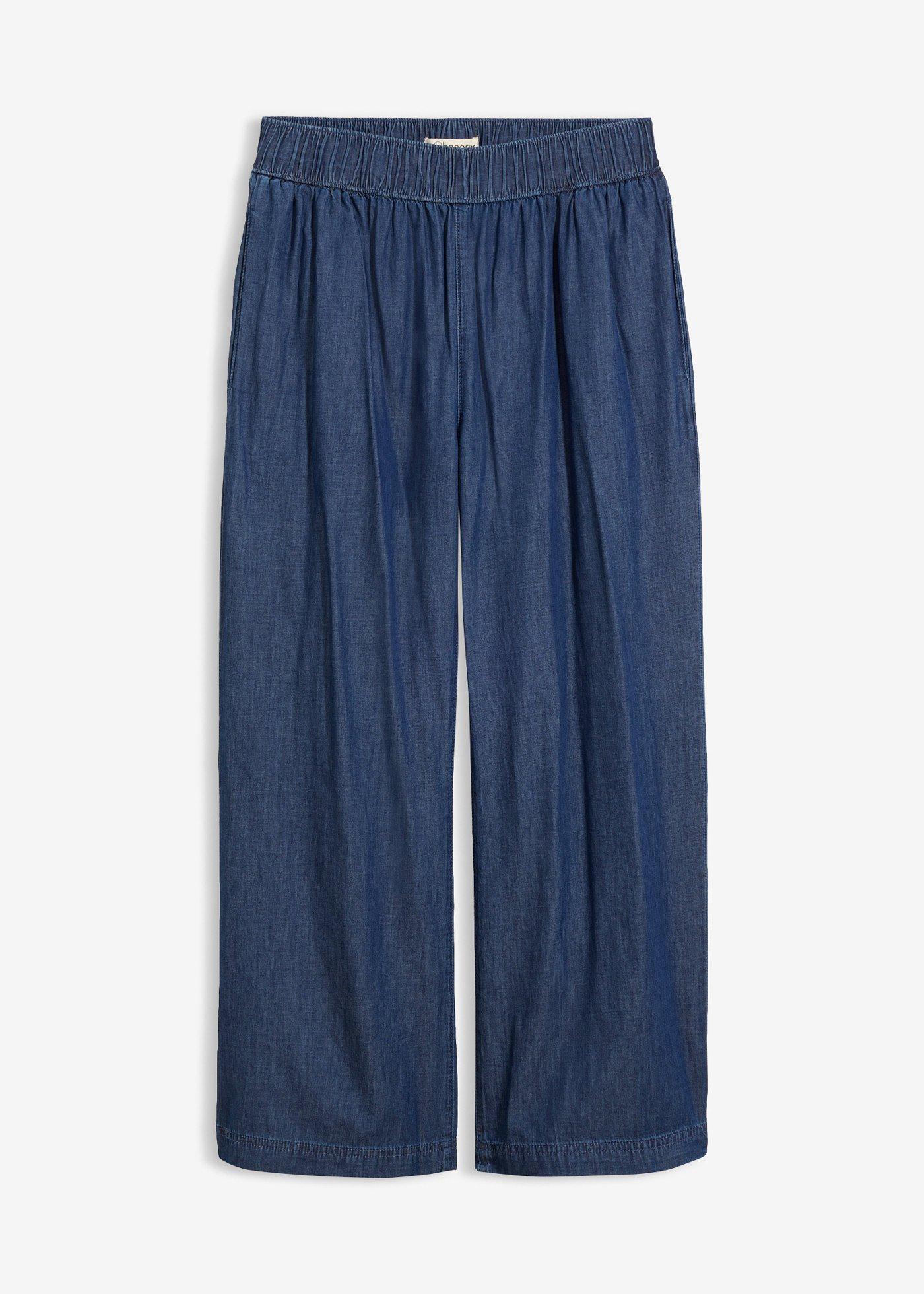 bonprix – Wide Leg Jeans, High Waist, cropped