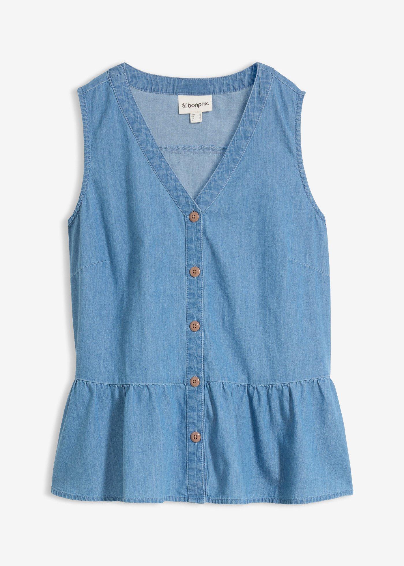 bonprix – Bluslinne i denim av ekologisk bomull