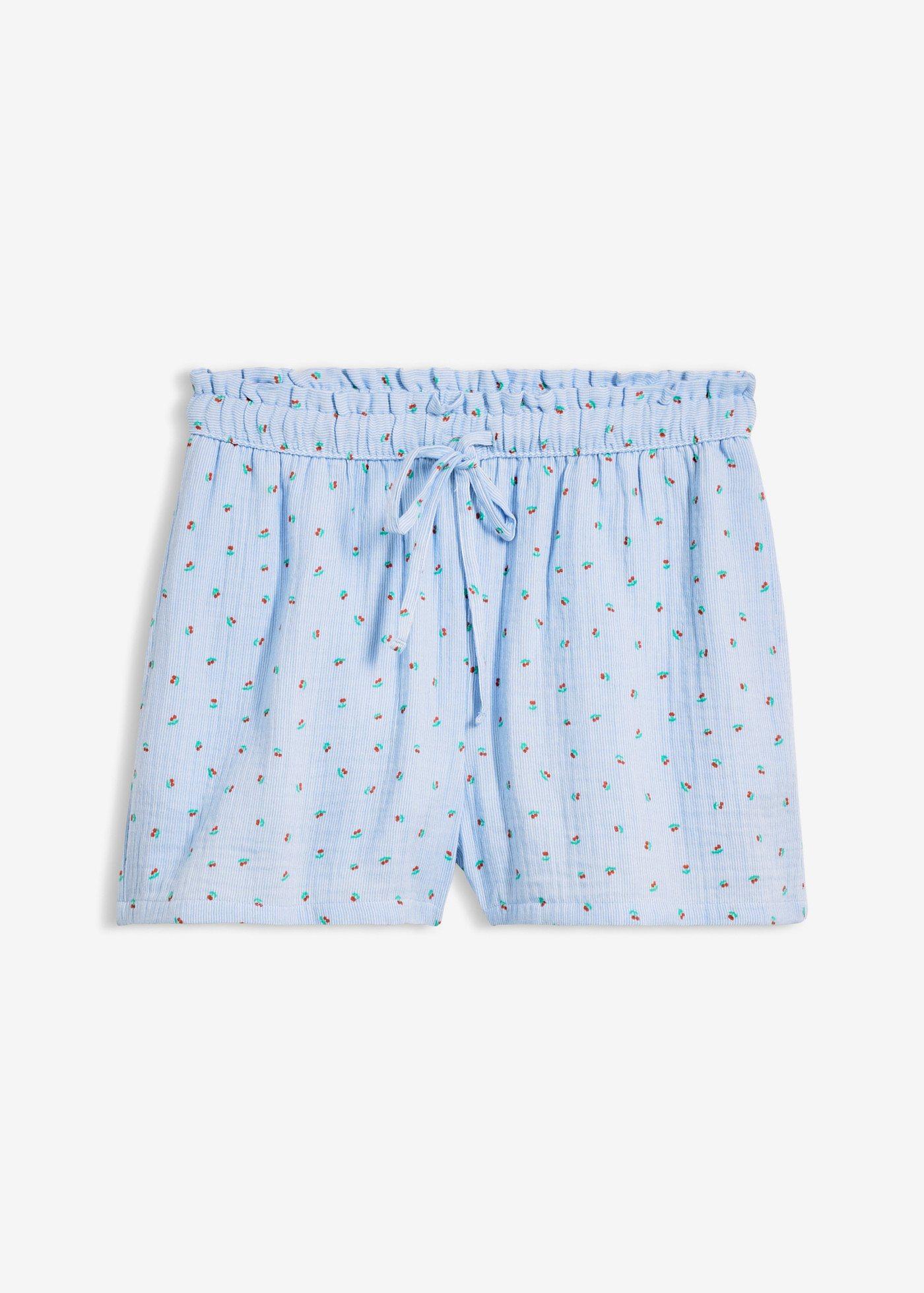 bonprix – Dra på-shorts i luftig muslin