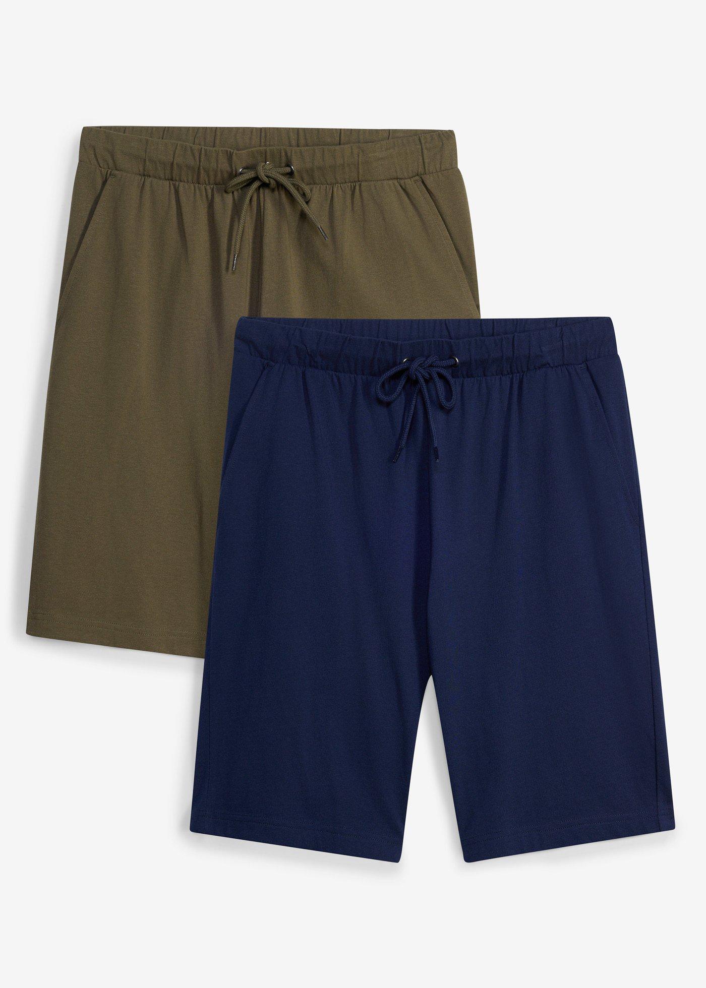 bonprix – Tunna trikåbermudas (2-pack)