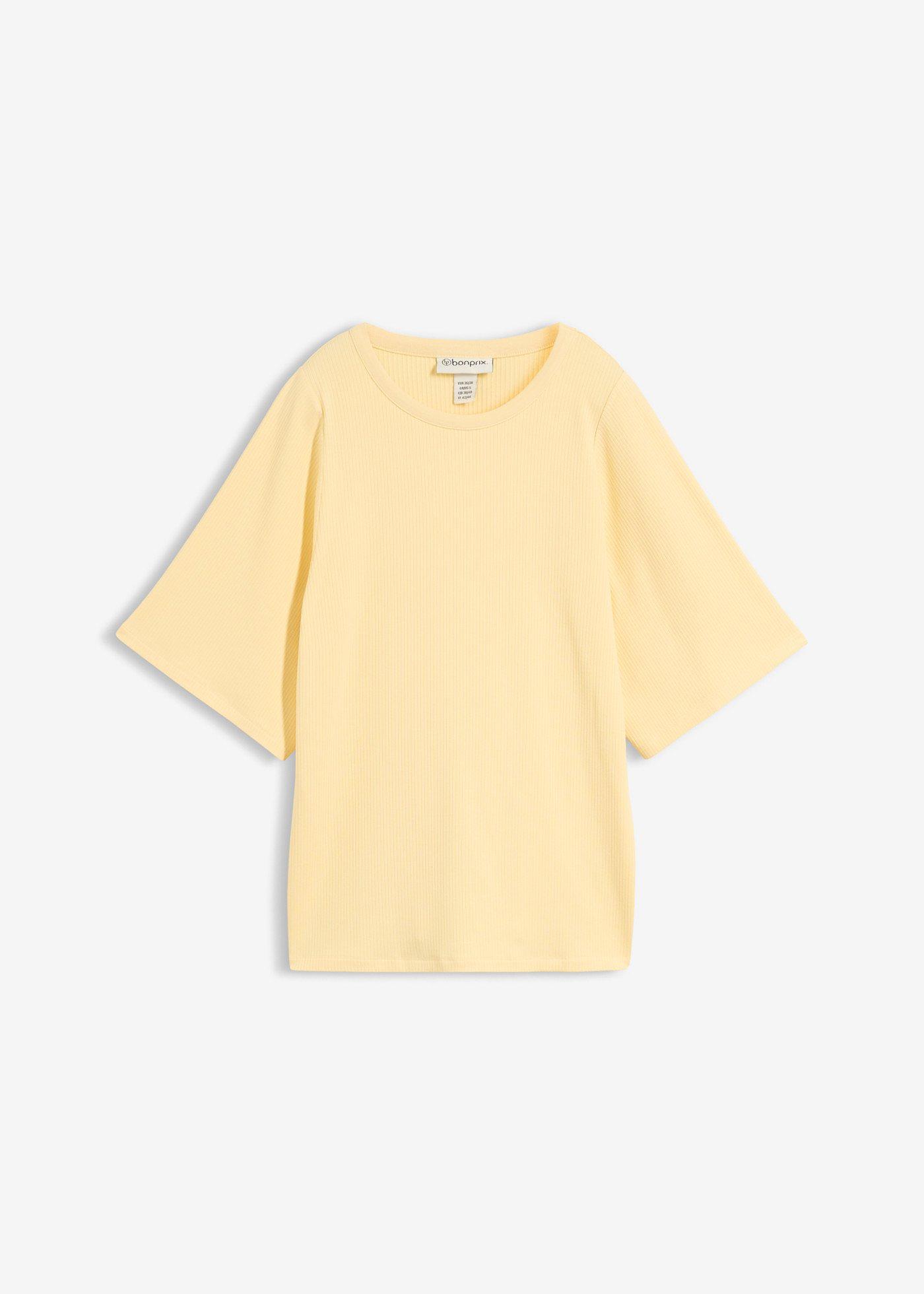 bonprix – Ribbstickad topp i viskosmix