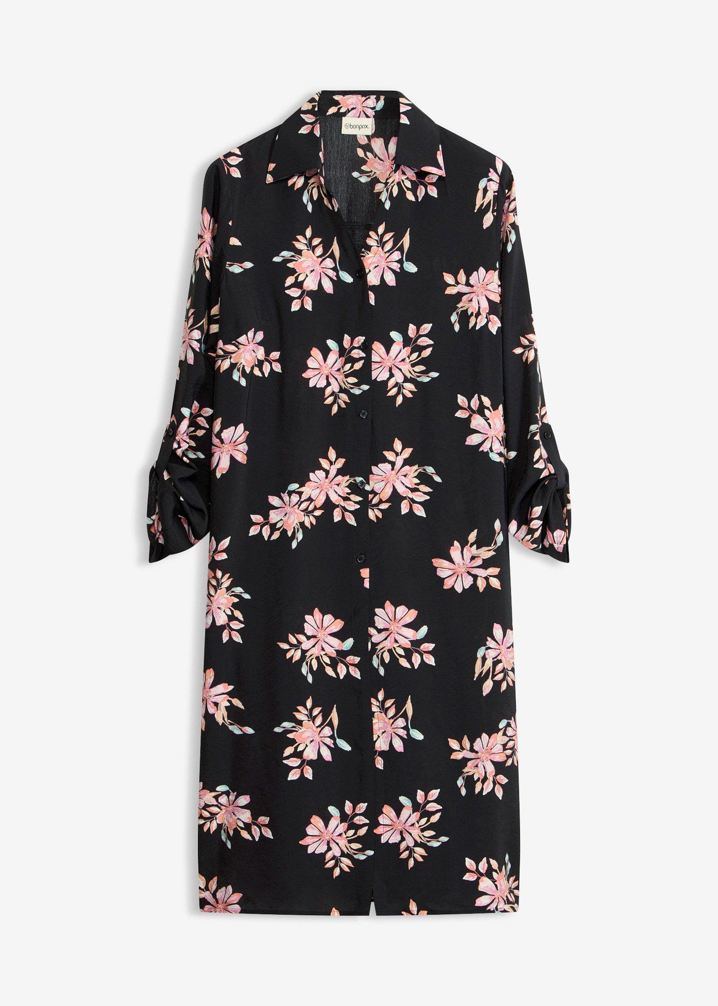 bonprix – Lång blus i mjuk viskosmix