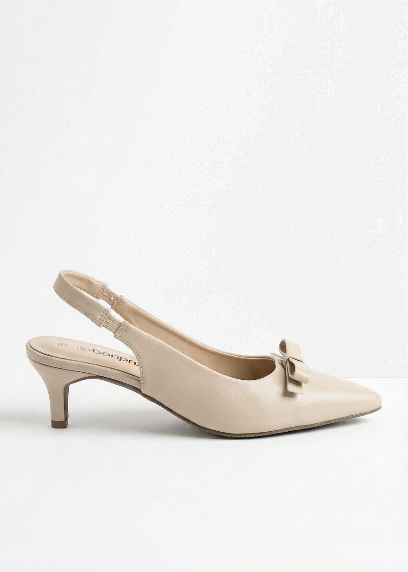 bonprix – Pumps med slingback och rosett
