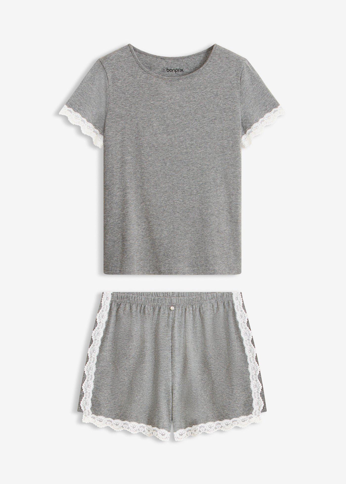 bonprix – Kort pyjamas med spets