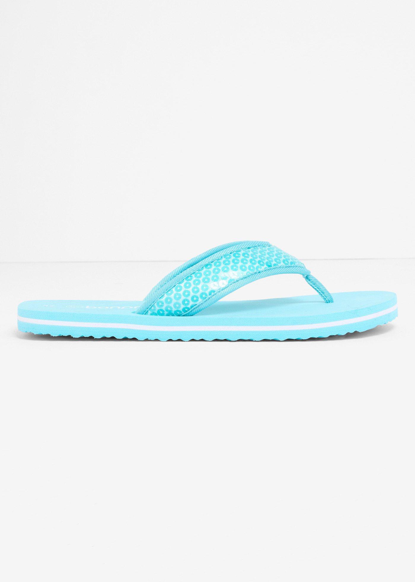 bonprix – Flip flop-sandal med paljetter