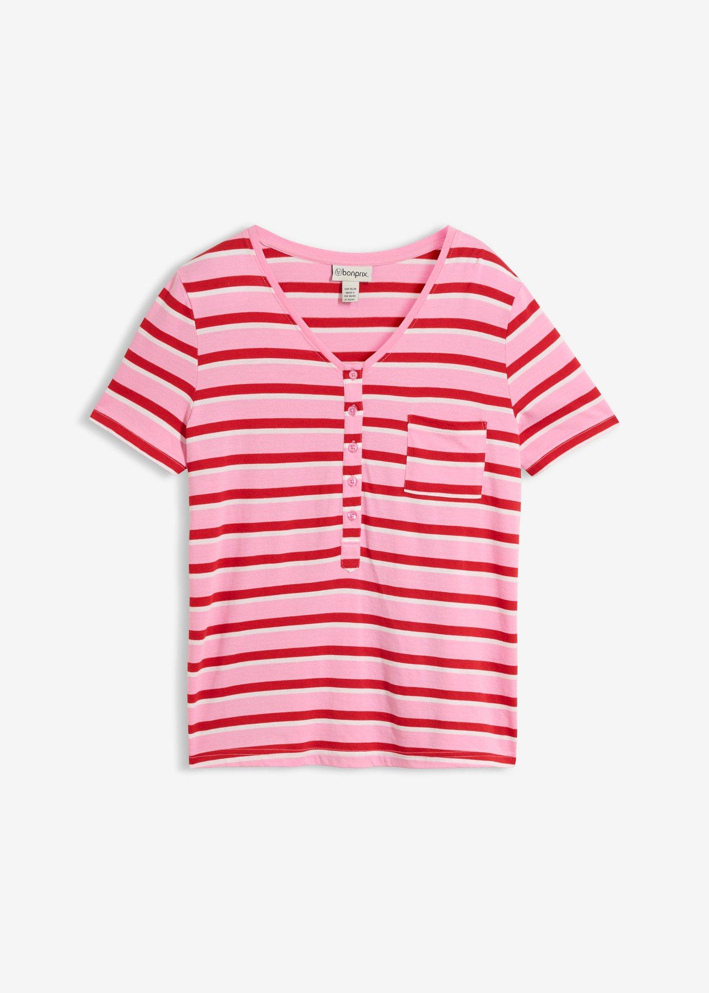 bonprix – T-shirt i bomull och viskos