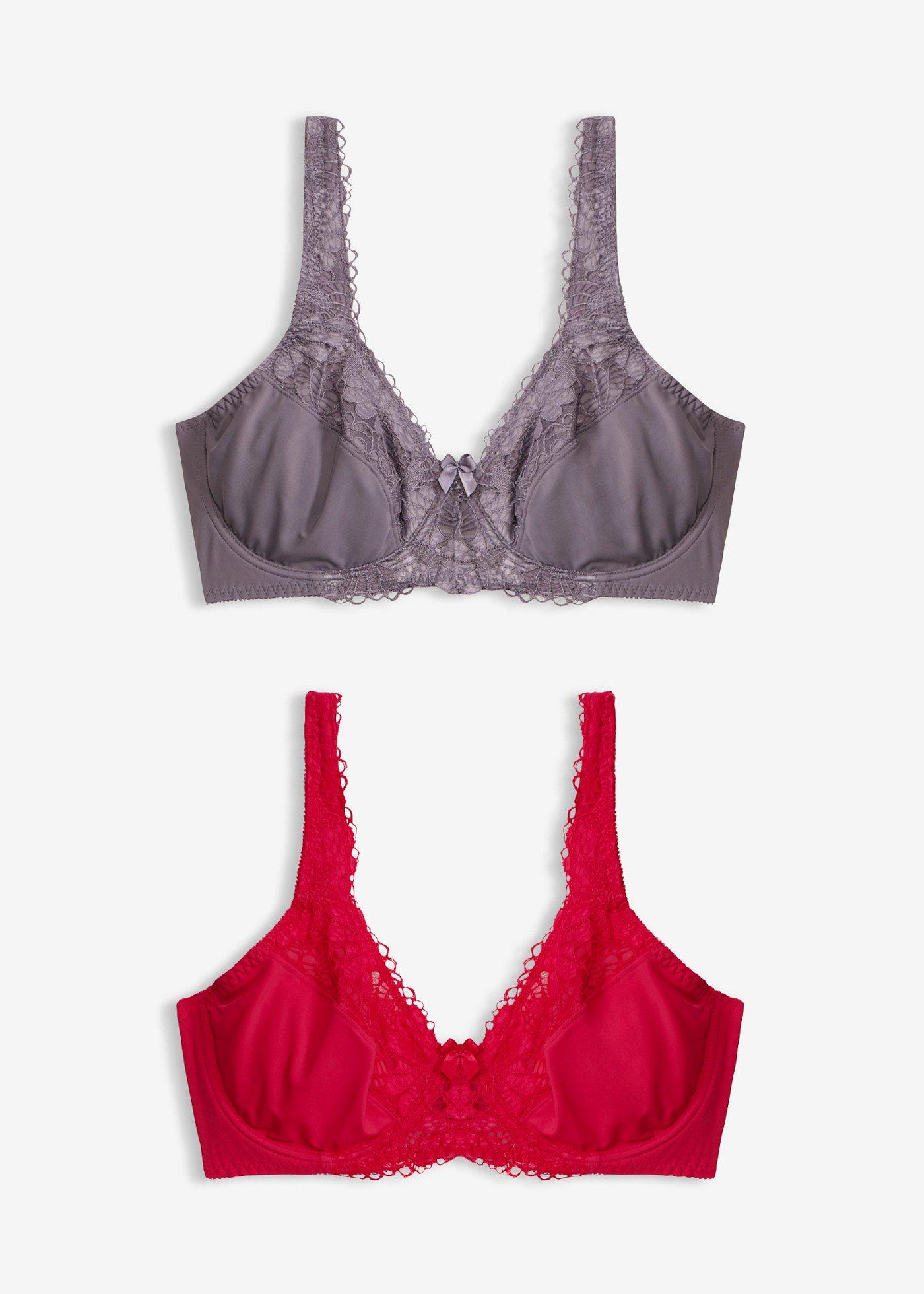 bonprix – Minimizer-BH med vadderade axelband (2-pack)