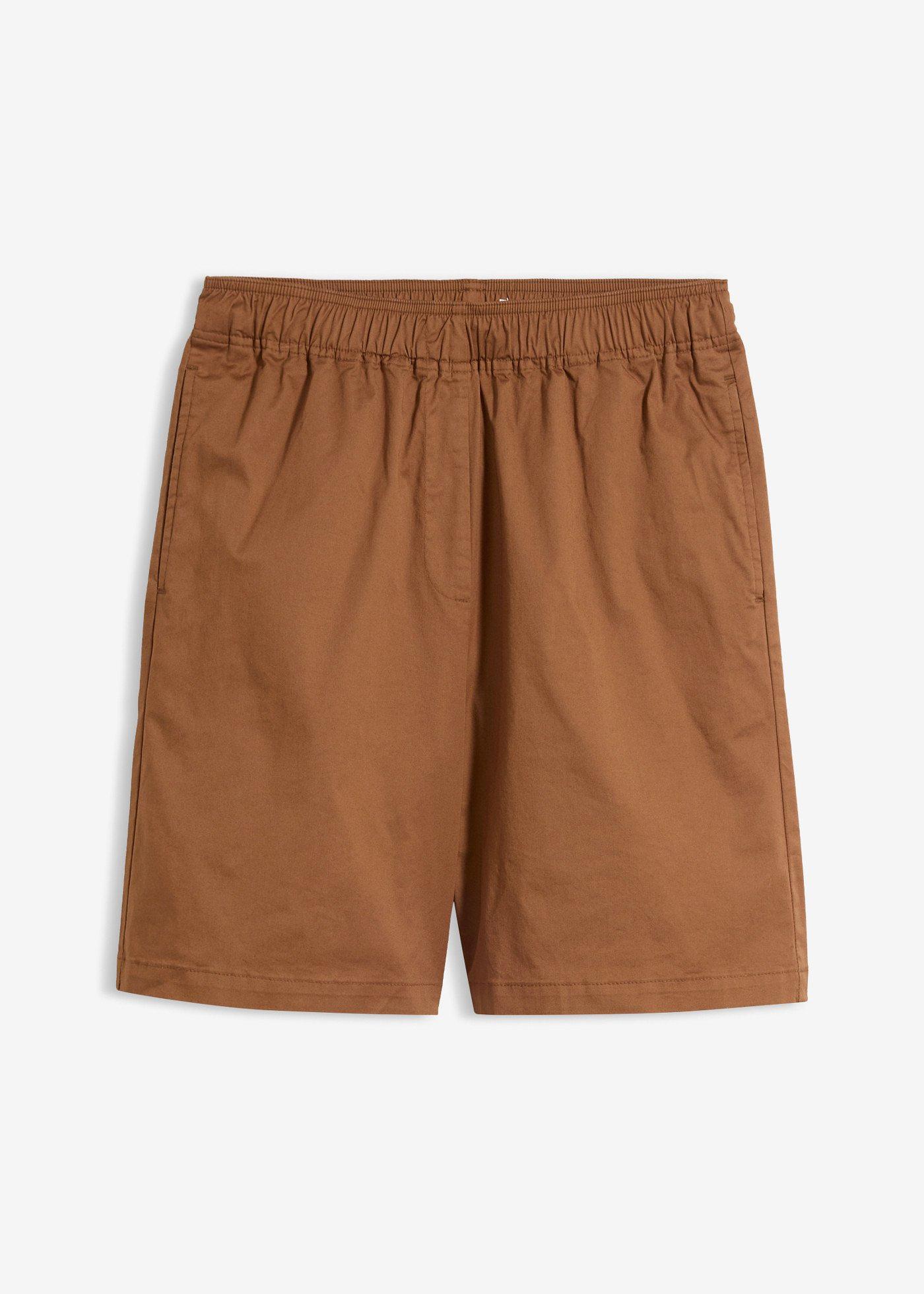 bonprix – Dra på-shorts i bomullsstretch