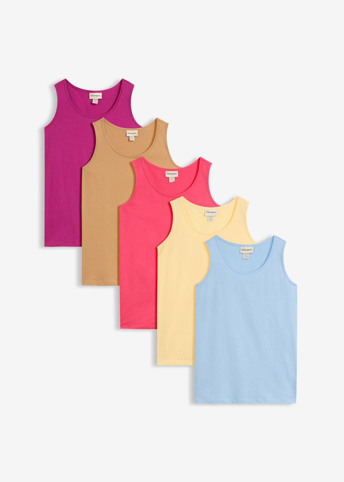 bonprix – Långt linne (5-pack)
